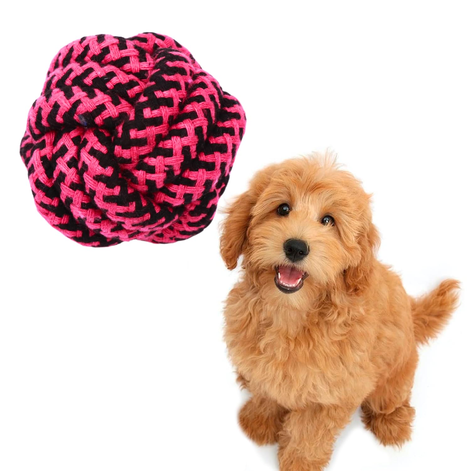 PETBABAS Cotton Rope Balls for Dogs and Pets |Puppy Toys Small Rope Balls for Teething |Durable Chew Cotton Rope Balls |Pet Frie