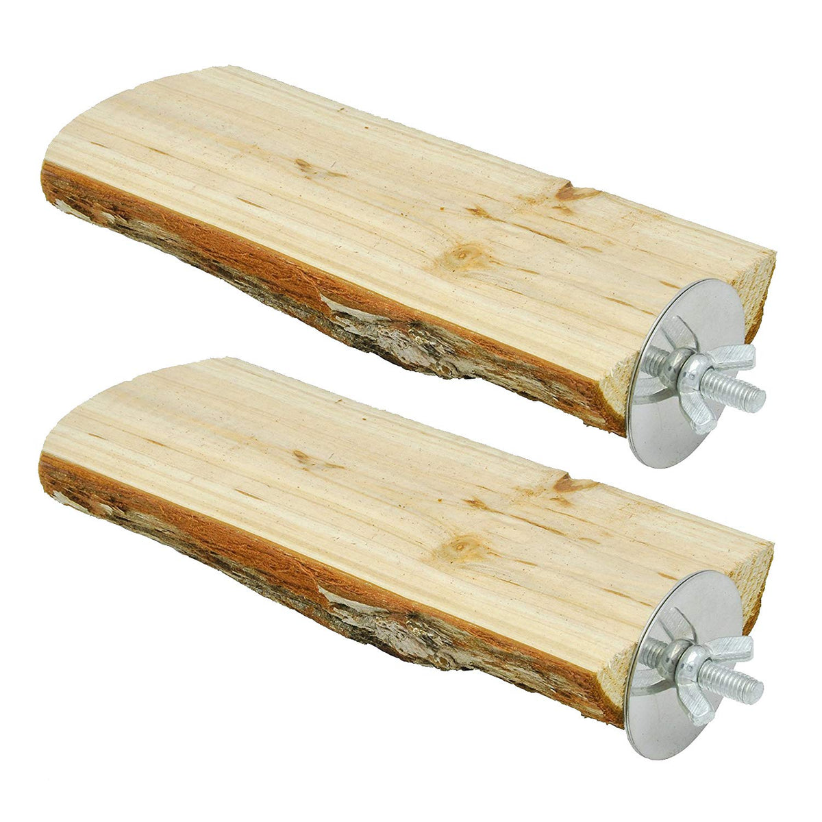 Niteangel Parrot Cage Perch, Wooden Platform For Birds (2 Packs)