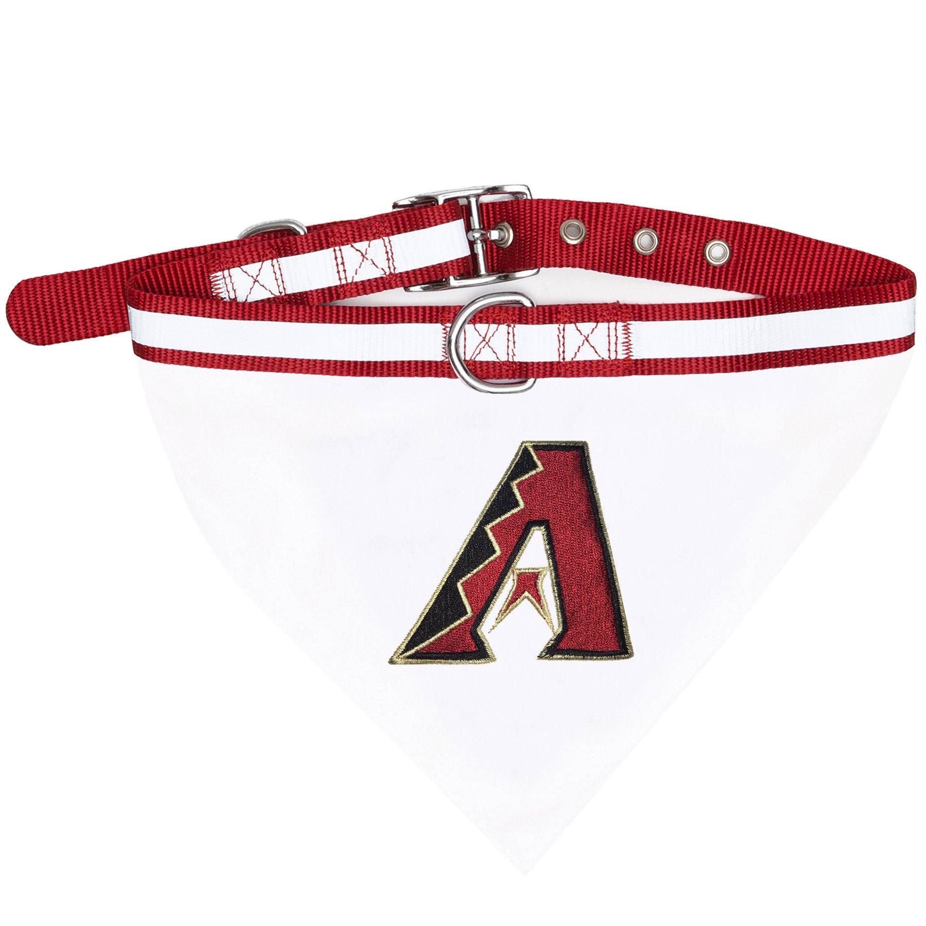 MLB Bandana - Arizona Diamondbacks Dog Bandana with Reflective & Adjustable Dog Collar, Small