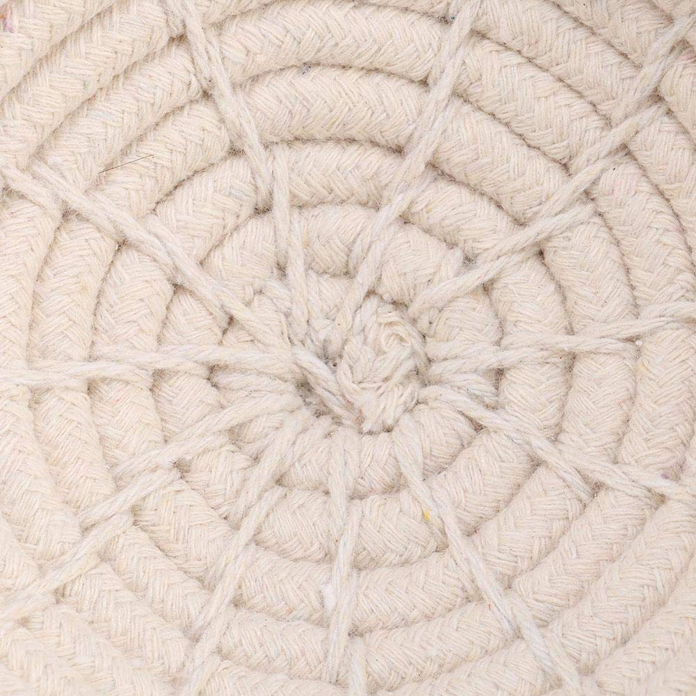 Bird Nest Swing Hammock Cage Hatch House Breeding Nest Handmade Cotton Weave Hemp Rope Hut Cave With Bells Colorful Chew Toy For