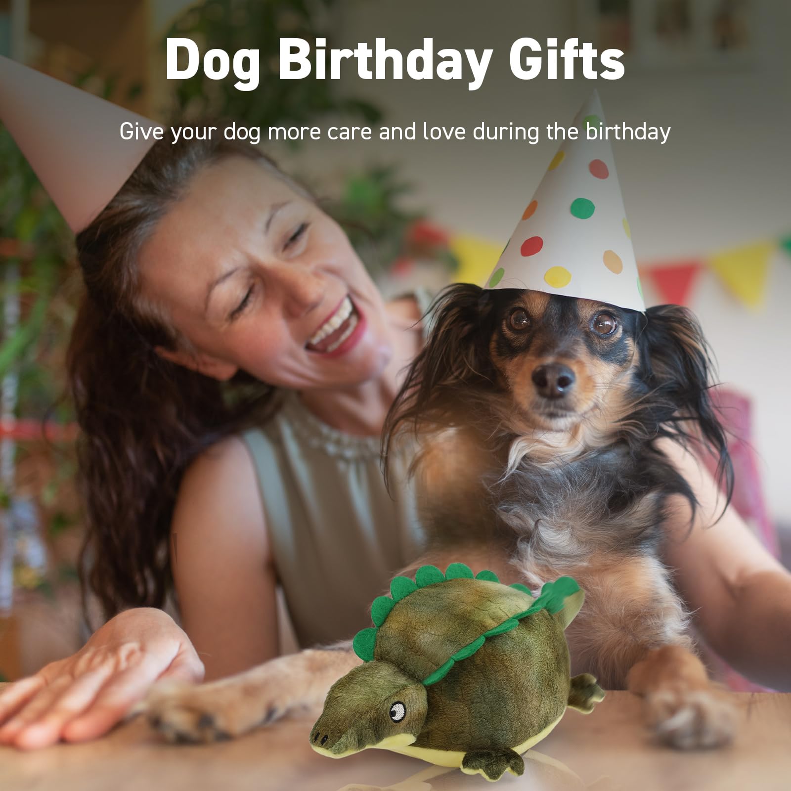 QDAN Interactive Dog Toys: [ 2025 Newly Upgraded] Remote Control, Rechargeable Dog Toys to Keep Them Busy, Squeaky Soccer Balls