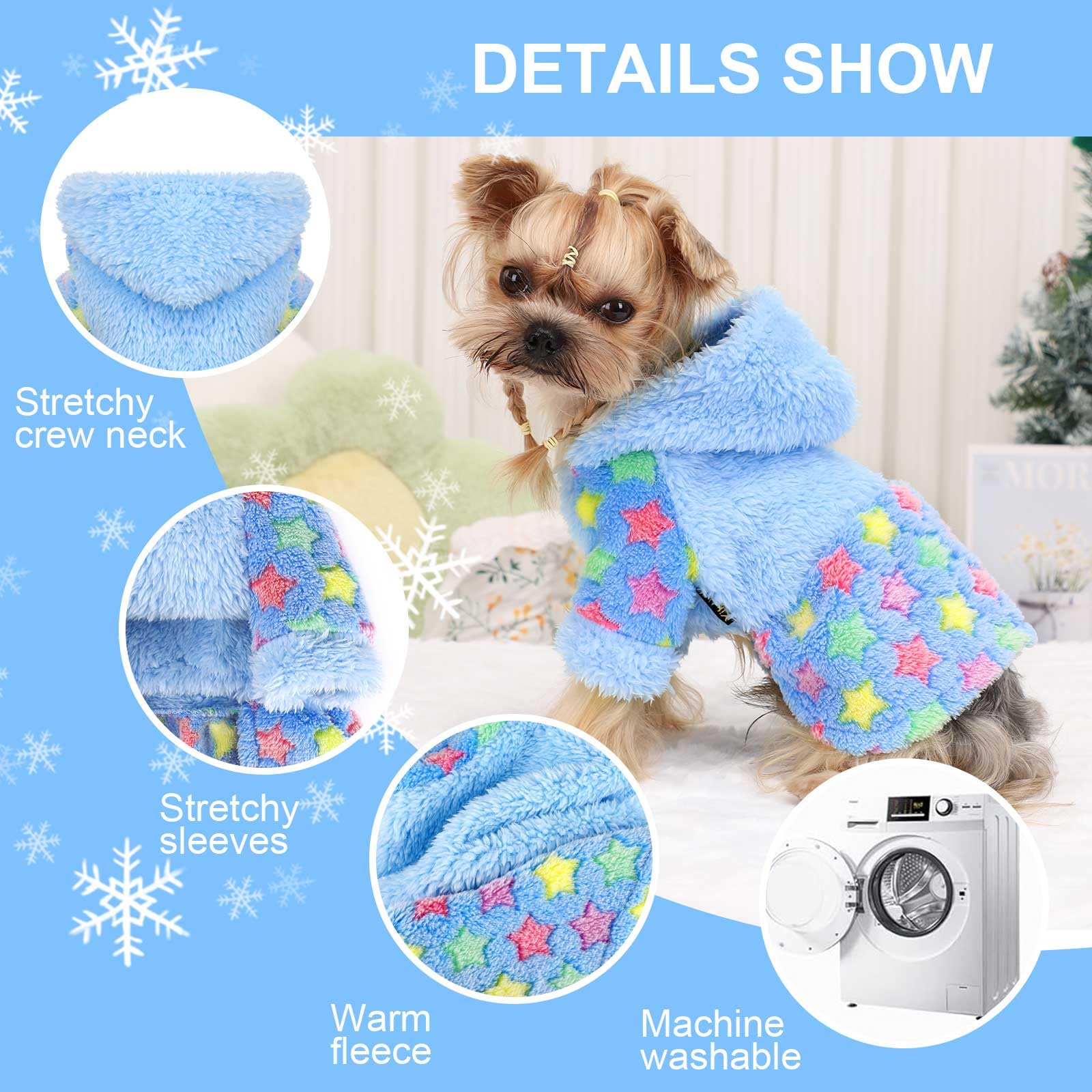 Dog Sweater Spring Dog Clothes For Small Dogs Boy Girl Dog Hoodiepet Sweater Dress For Dogs Cold Weather Dog Coats Fall Dog Swea