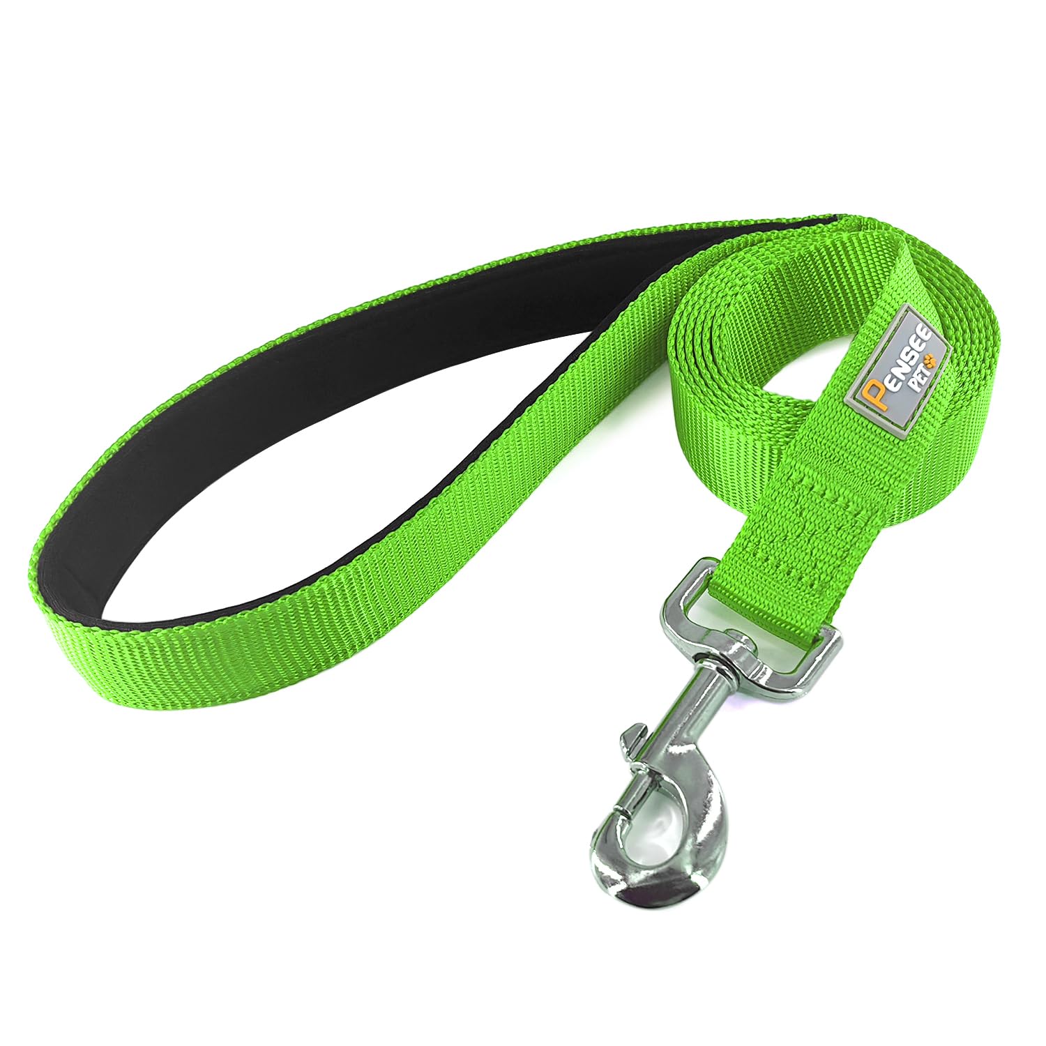 Penseepet Basic Dog Leashes 6 Ft Padded Handle Nylon Dogs Leashes For Medium Dogs Green