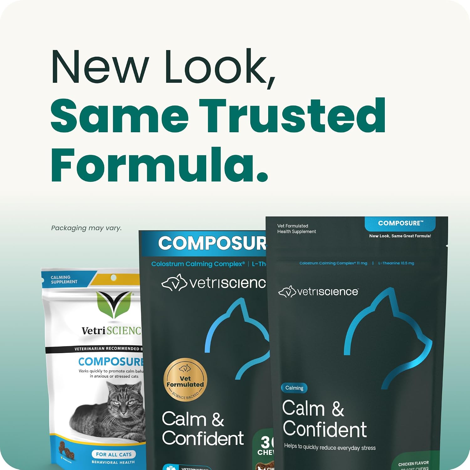 VetriScience Composure, Calming Formula for Cats, 30 Bite-Sized Chews
