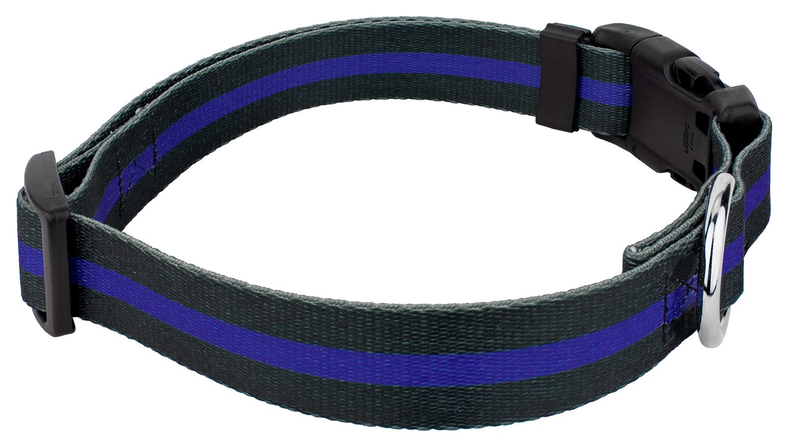 Country Brook Petz - Deluxe Thin Blue Line Dog Collar - Made In The U.S.A. - Camouflage Collection With 17 Rugged Designs (1 Inch, Extra Large)