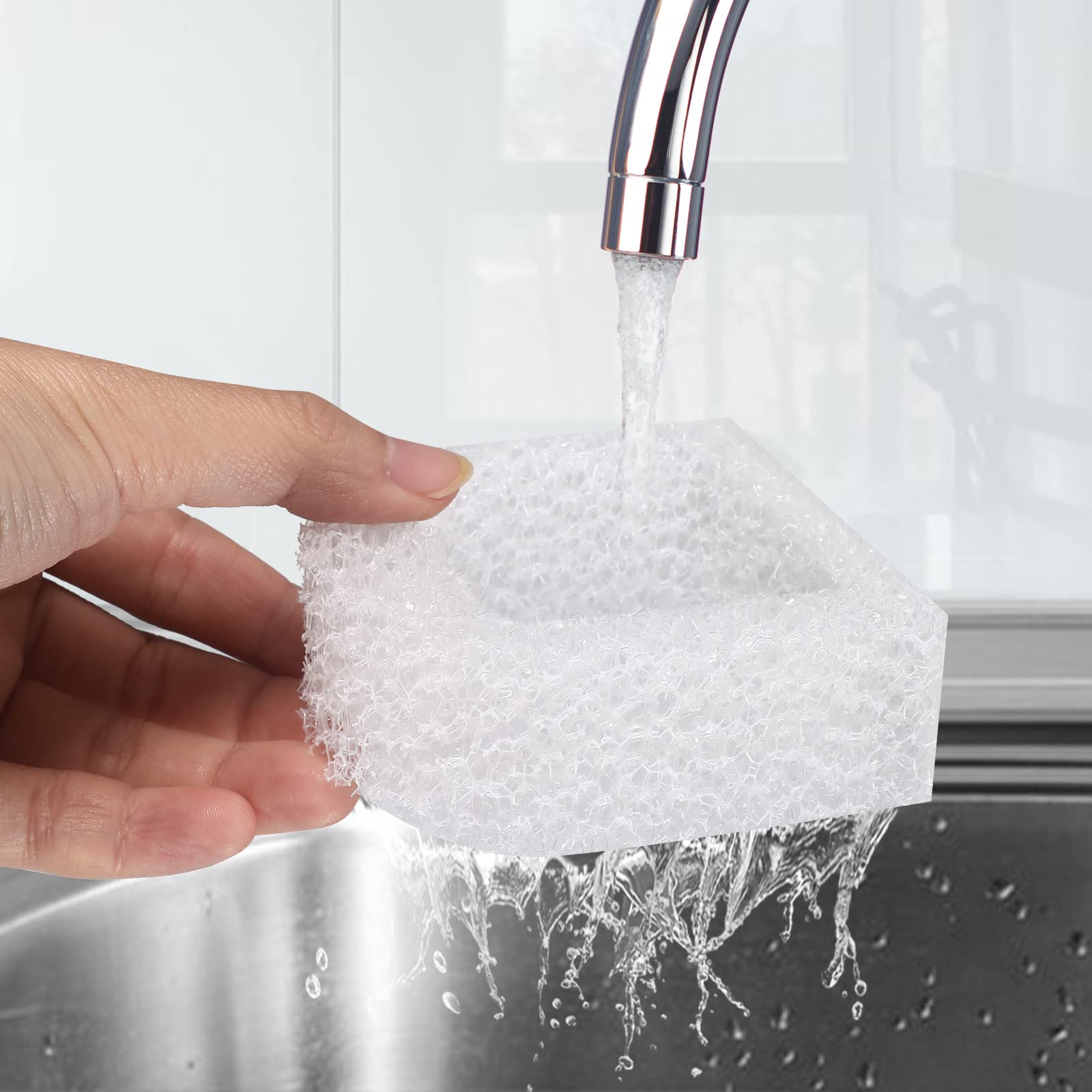 Cat Water Fountain Filters, 18 Pack Pet Fountain Replacement Foam Sponge Pre-Filters Fit For Multiple Ceramic And Stainless Stee