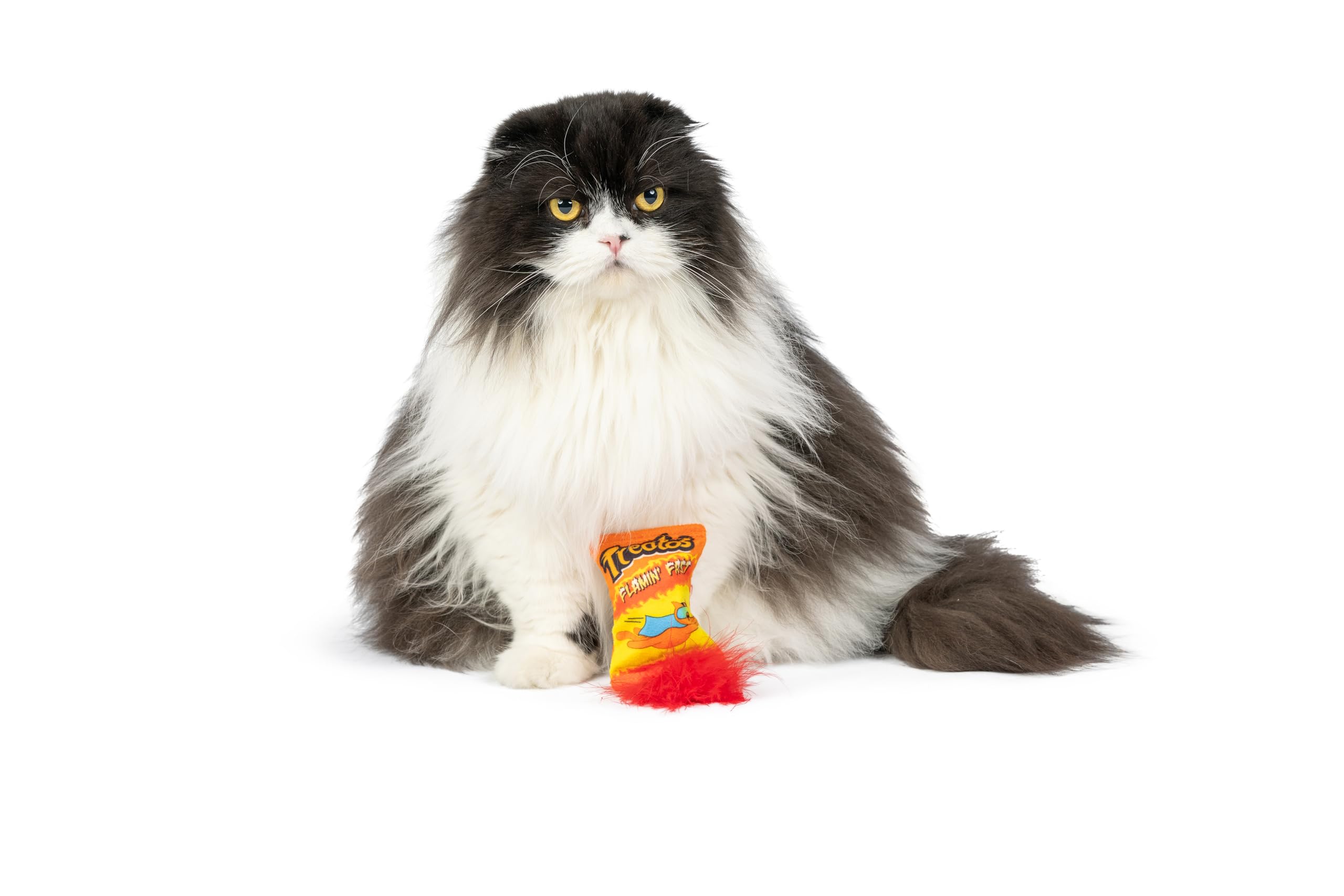 Huxley & Kent Plush Cat Toy - Treatos Snacks - Snack Attack Strong Catnip Filled - Plush Interactive Kitten And Cat Toy With Cat