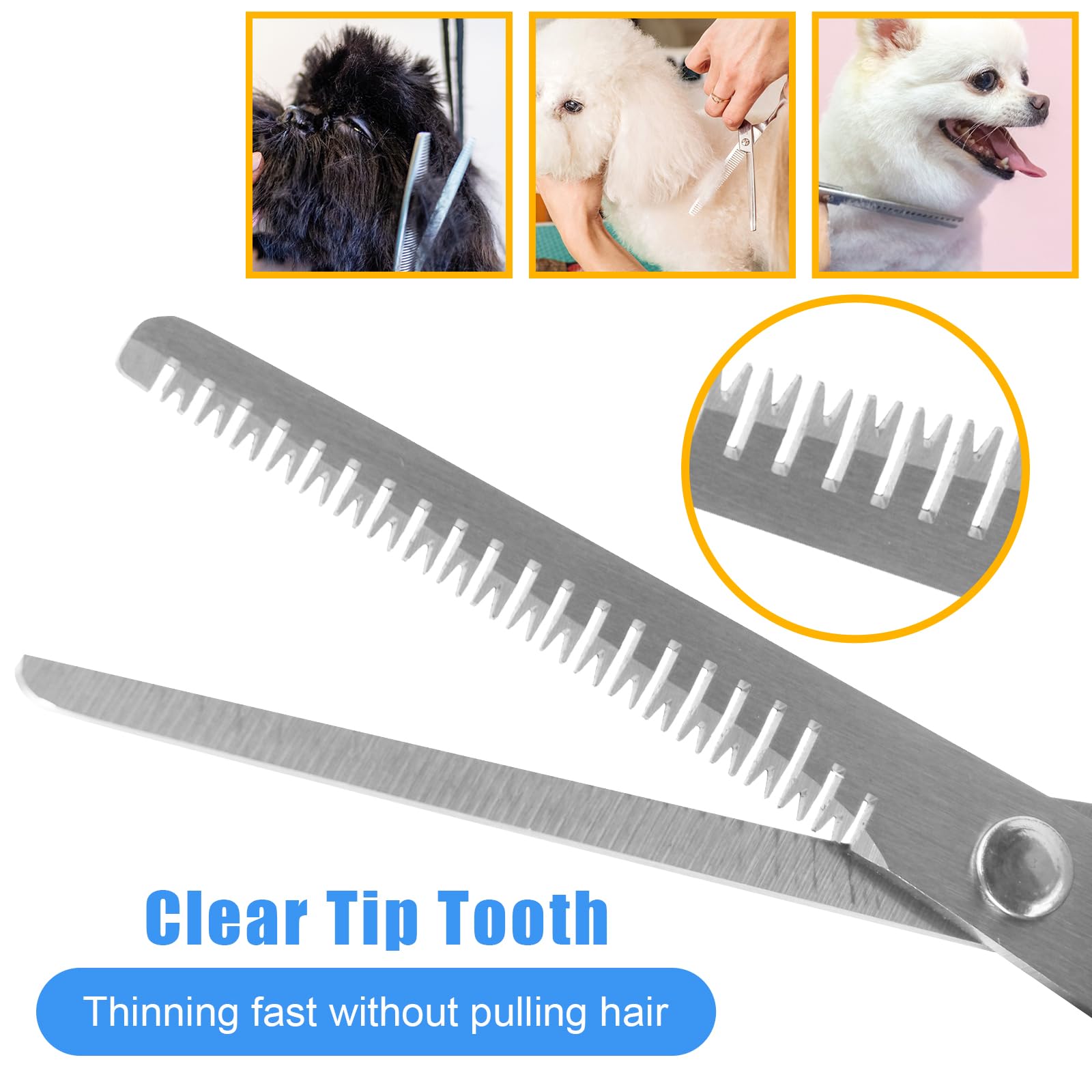 Aiolpy Pet Grooming Kit with Pet Shedding Slicker Brush, Bath Massage for Rabbit, Puppy, Kitten, All Hair Types, Includes Multip