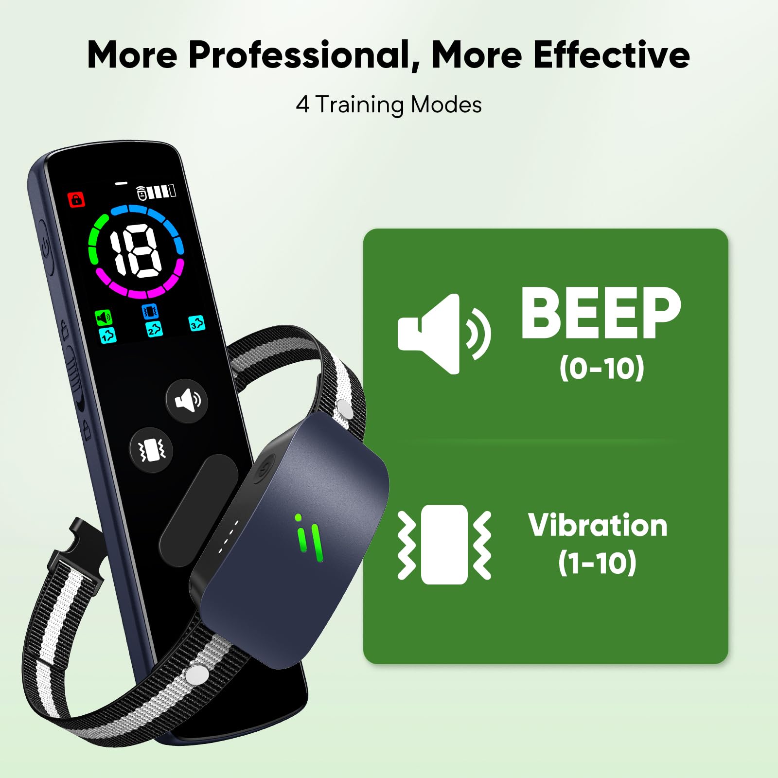 PFIXV Dog Training Collar with Remote Control 2680FT Beep and Vibration Dog Collars, 4 Training Modes E Dog Trainer Collar, Wate