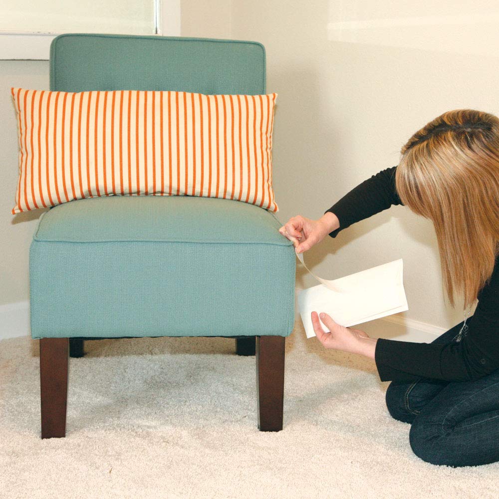 Pioneer Pet Sticky Paws Cat Deterrent Strips - Red, 2 x 12, Furniture Protection, Prevent Scratching