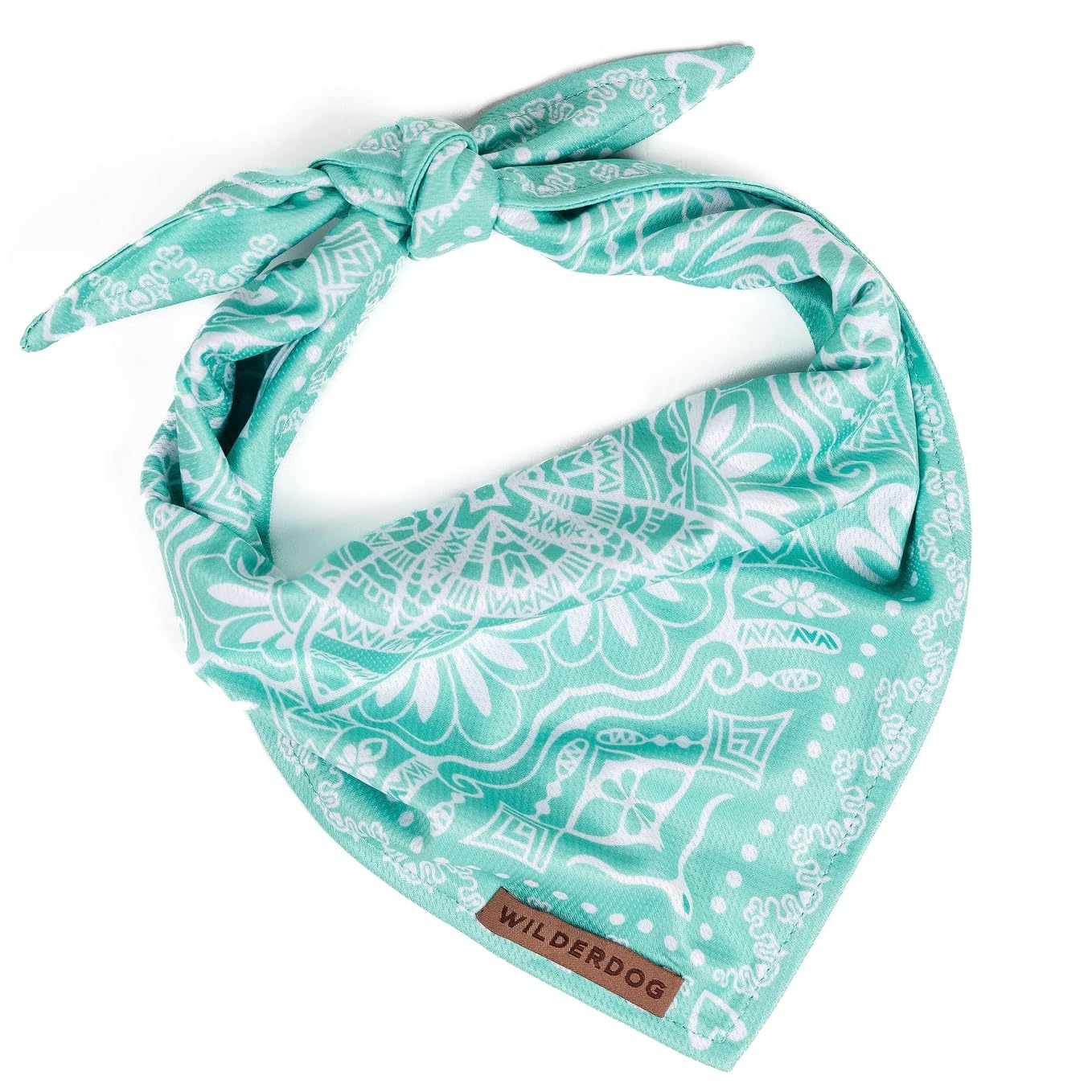 Wilderdog Dog Bandana With Lightweight Quick Drying Poly-Blend Mesh Material In Agave
