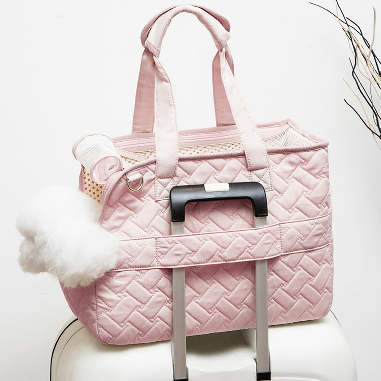 Patazone Small Puppy Purse Woman Bag,Cat/Puppy Carrier Handbag With Multiple Pockets,Breathable Mesh Soft Cushion,Pets Traveling