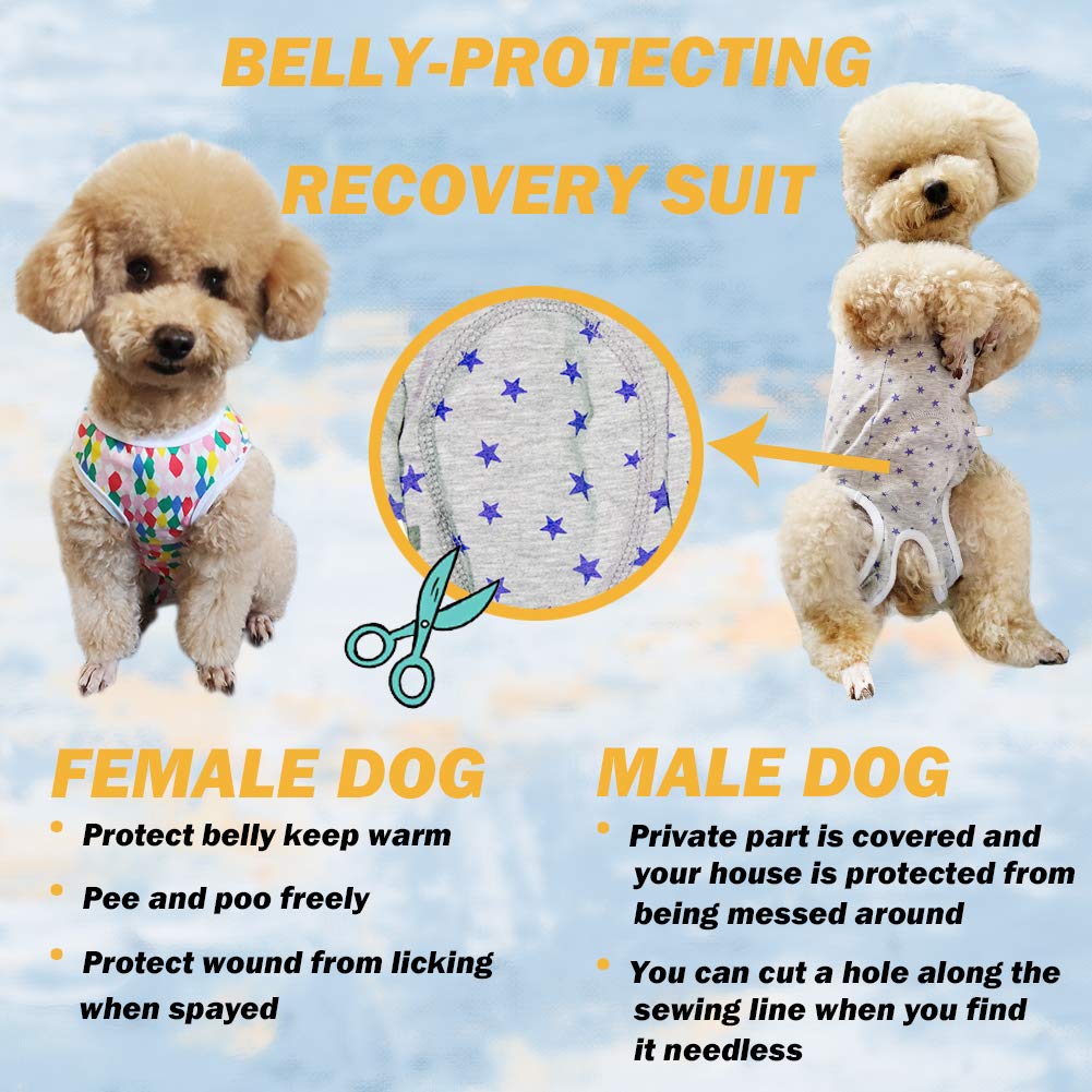 Dogs Recovery Suit Post Surgery Shirt For Puppy, Wound Protective Clothes For Little Animals(Black White Plaid-Xl)