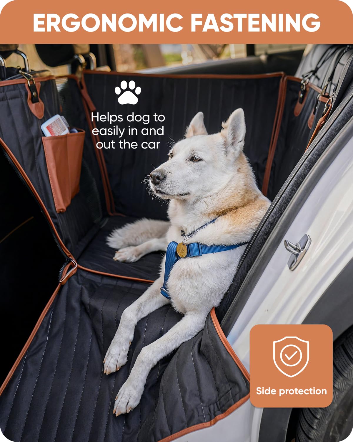 Owleys Hard Bottom Car Seat Cover For Dogs | Back Extender For Dogs | Hammock For Car Hard Bottom | Car Cover Back | Dog Seat Co