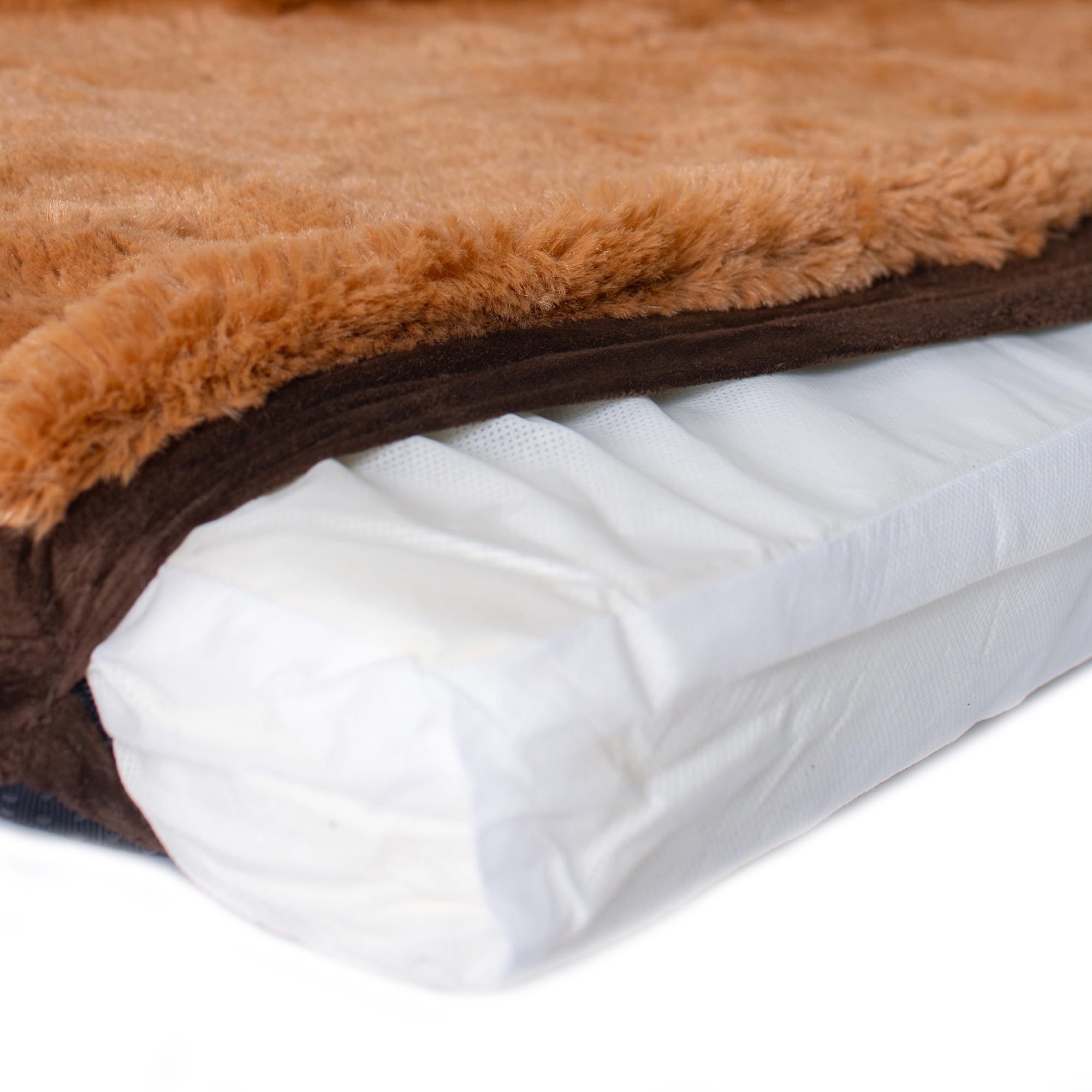 Armarkat Memory Foam Orthopedic Pet Bed Pad In Mocha And Brown, 39-Inch By 28-Inch By 3-Inch