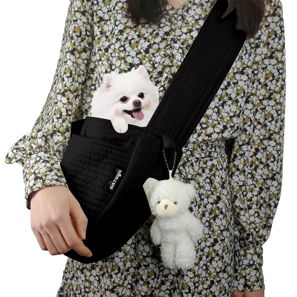 Natuya Small Dog Carrier Sling Cat Sling-Dog Slings For Carrying Small Dogs-Adjustable Strap Hand Free Pet Puppy For Outdoor Tra