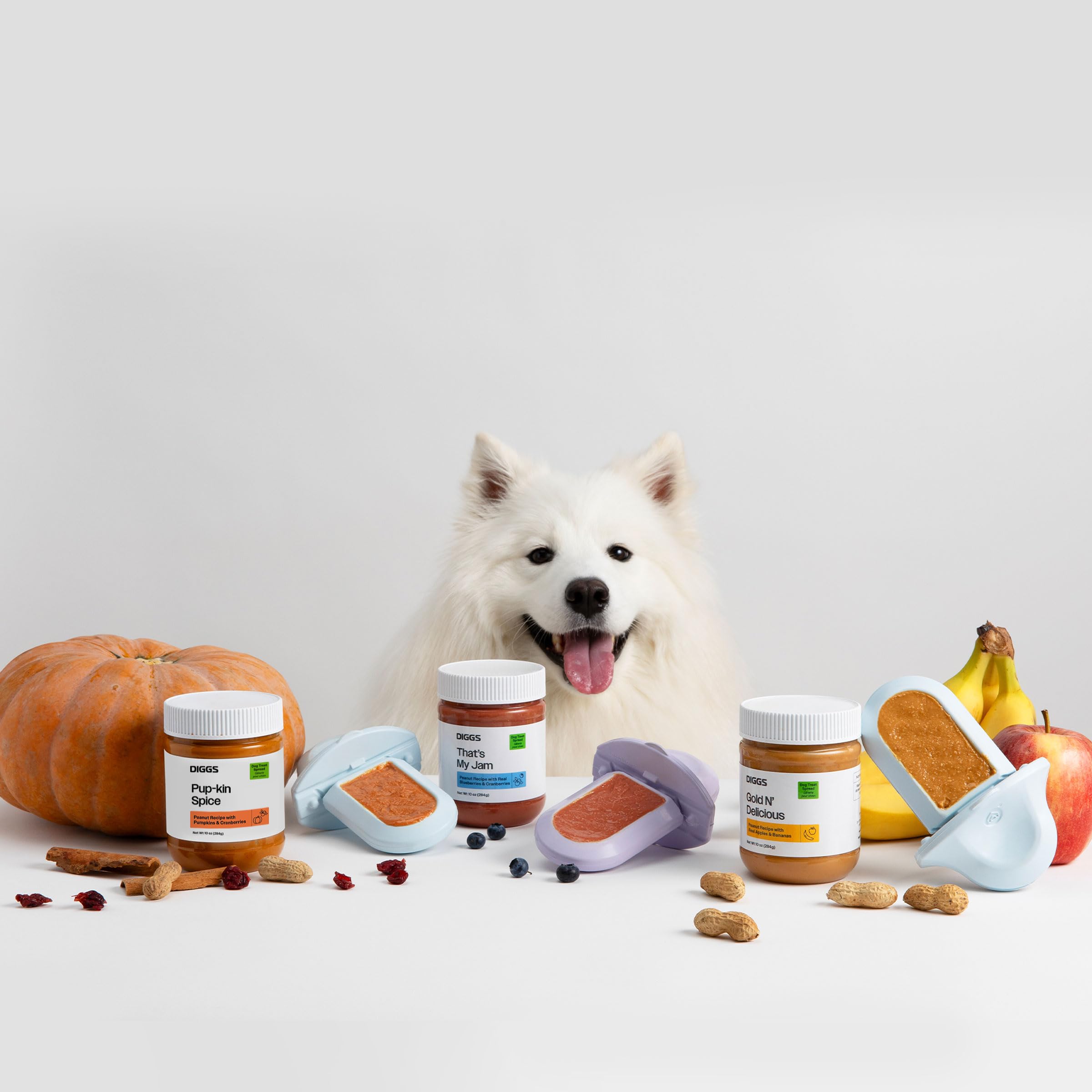 Diggs Spreadable Dog Treat - All Natural Plant Based Treat for Dogs - Ideal Food Topper or Filling for Groov Pet Crate Licking T