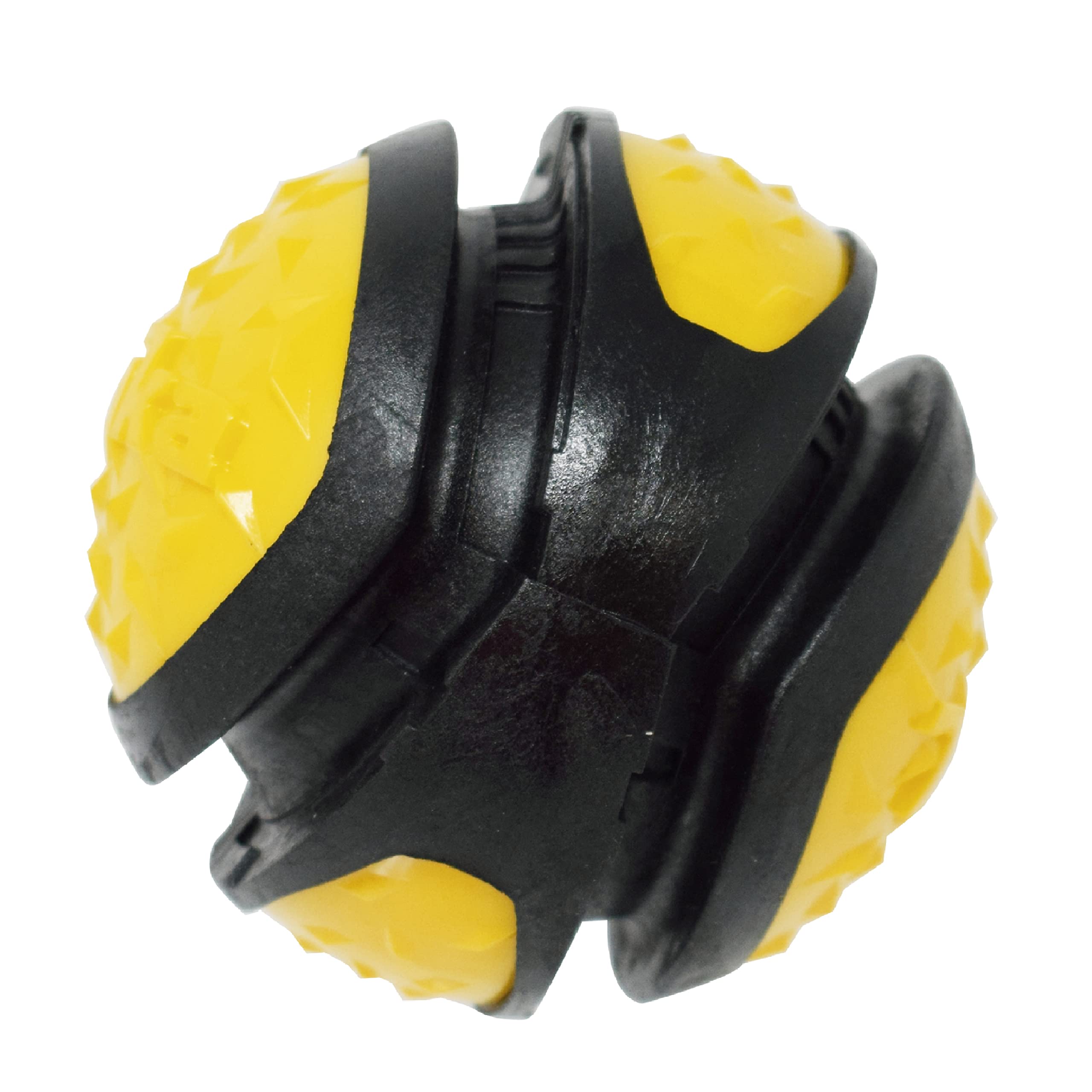 Tonka Diamond Clad Ball Dog Toy, Lightweight, Durable And Water Resistant, 4 Inches, For Medium/Large Breeds, Single Unit, Yellow/Black