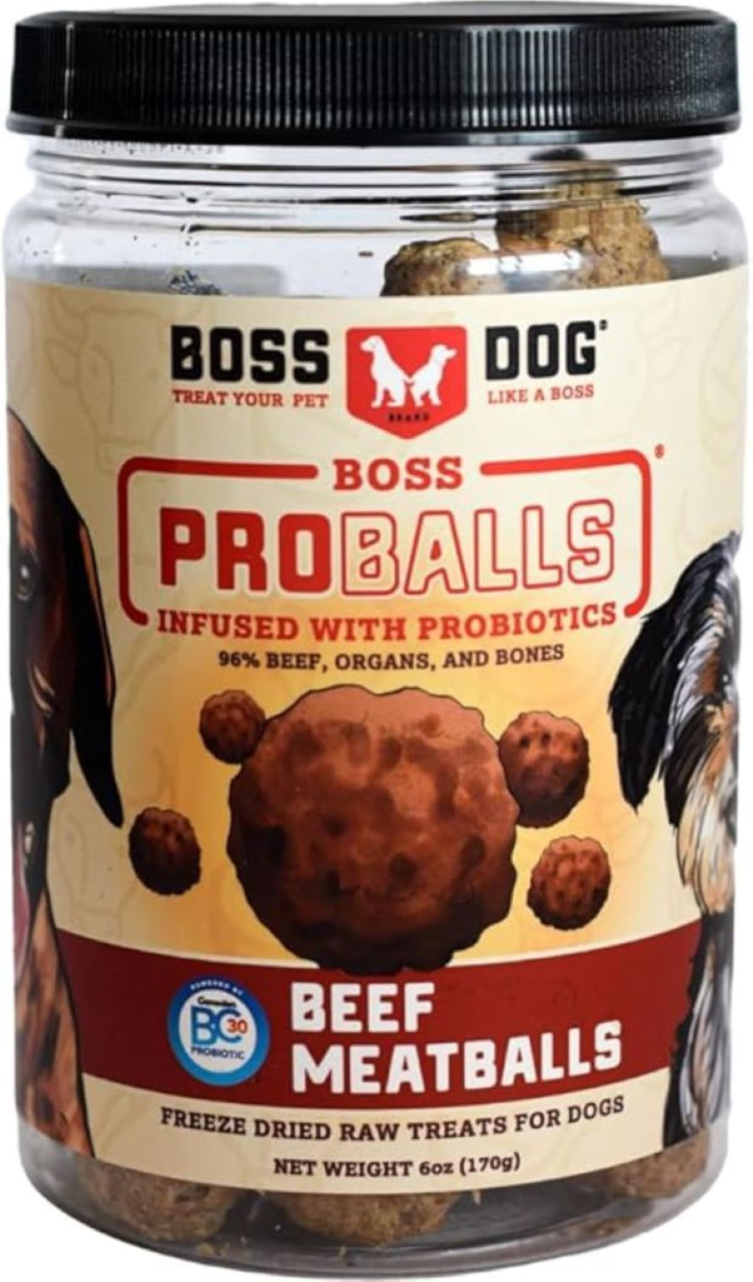 BOSDG PROBAL BEEFMTBL DT ( 1 X 6 OZ   )