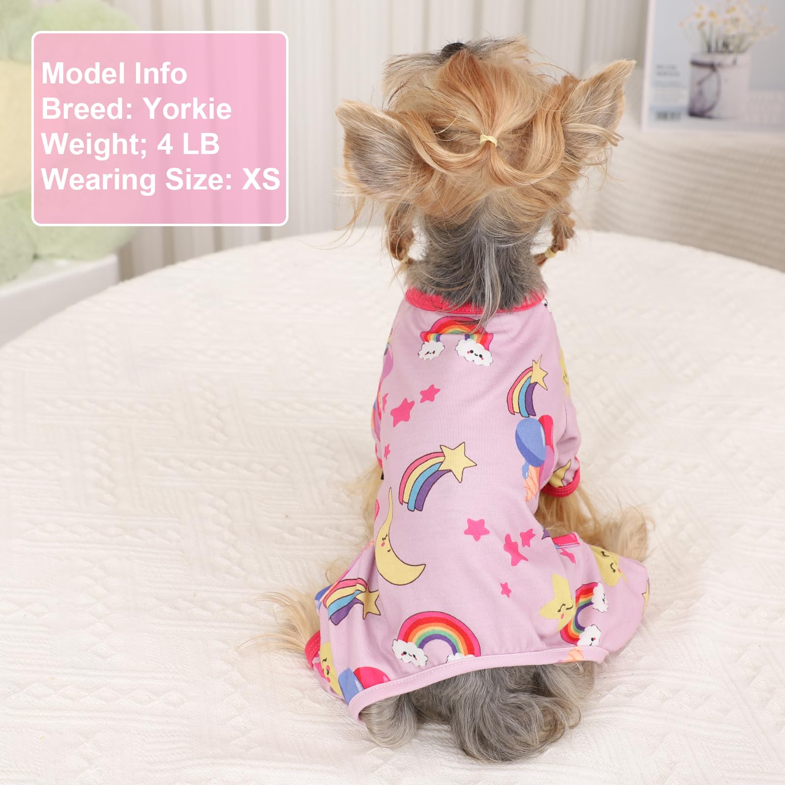 Dog Pajamas For Small Dogs Boy Girl Puppy Pjs Cute Soft Material Pet Clothes Shirts For Chihuahua Yorkie Teacup Cat Clothes Pupp