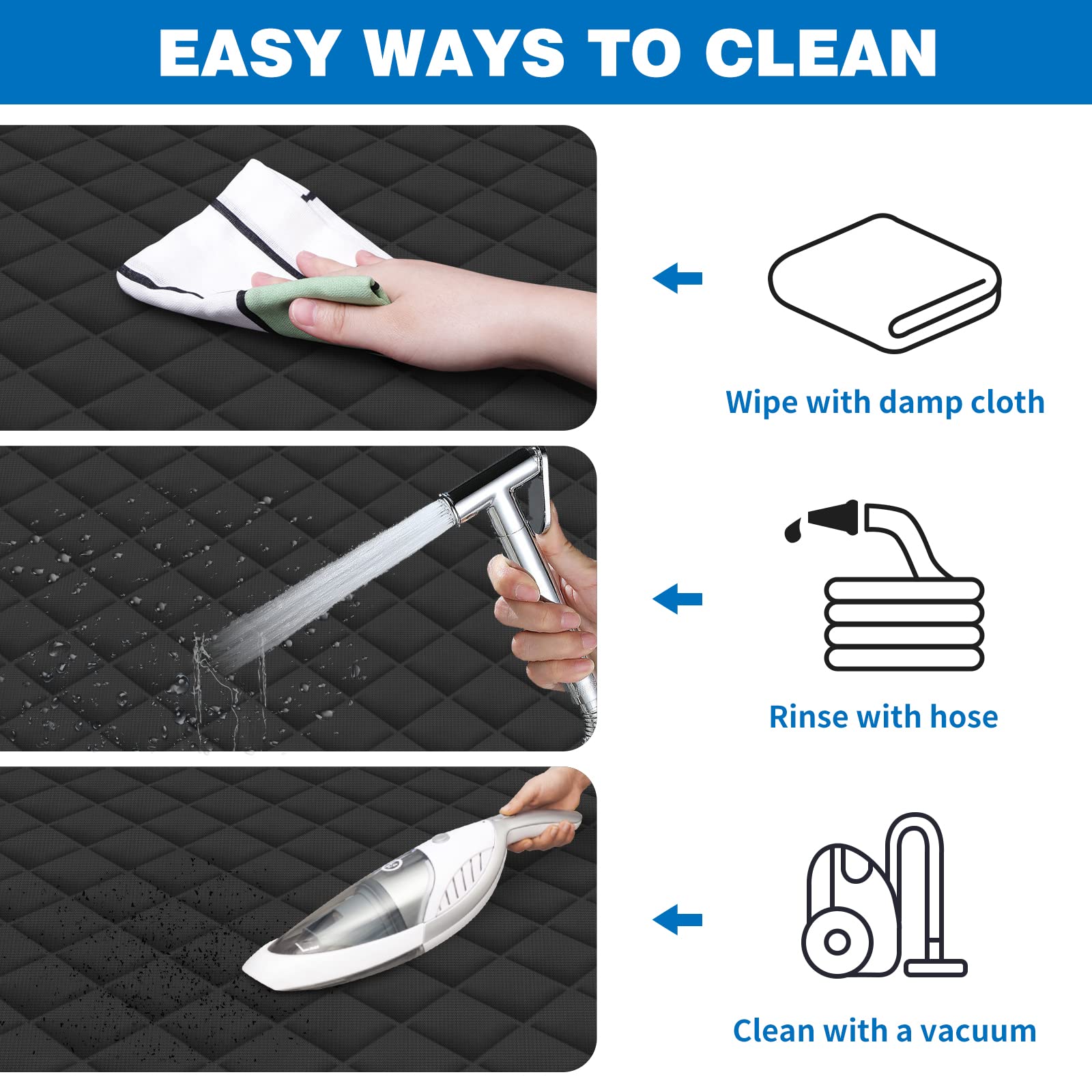 Beneathyourfeet Dog Seat Cover (54' W X 56' L, Black) Scratch Prevention Dog Car Seat Cover For Back Seat Waterproof Dog Hammock For Car Car Seat Covers For Dogs