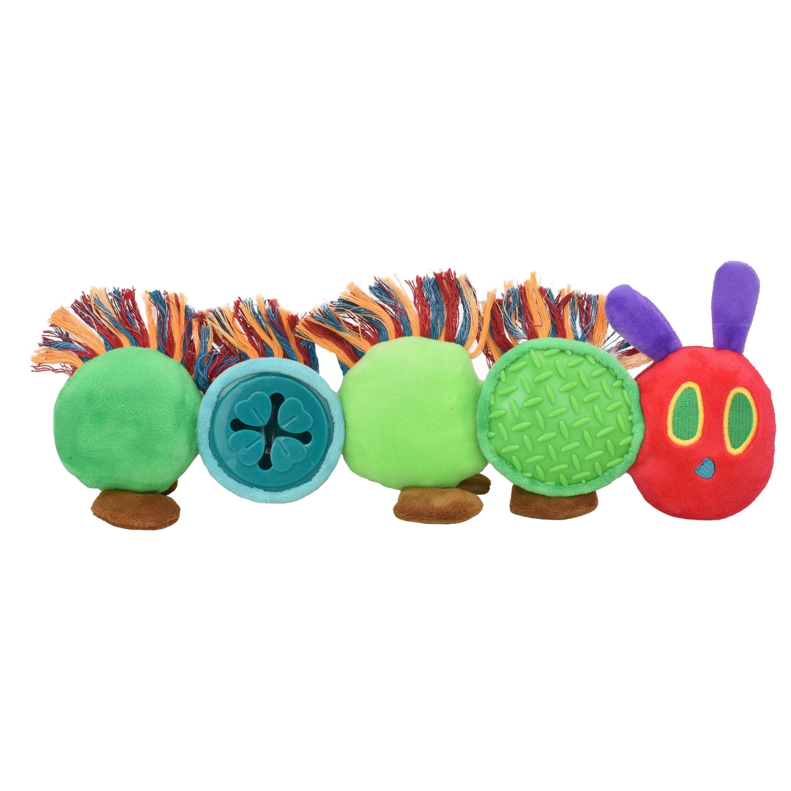 Multipet Eric Carle Very Hungry Caterpillar 14 Treat Plush Dog Toy