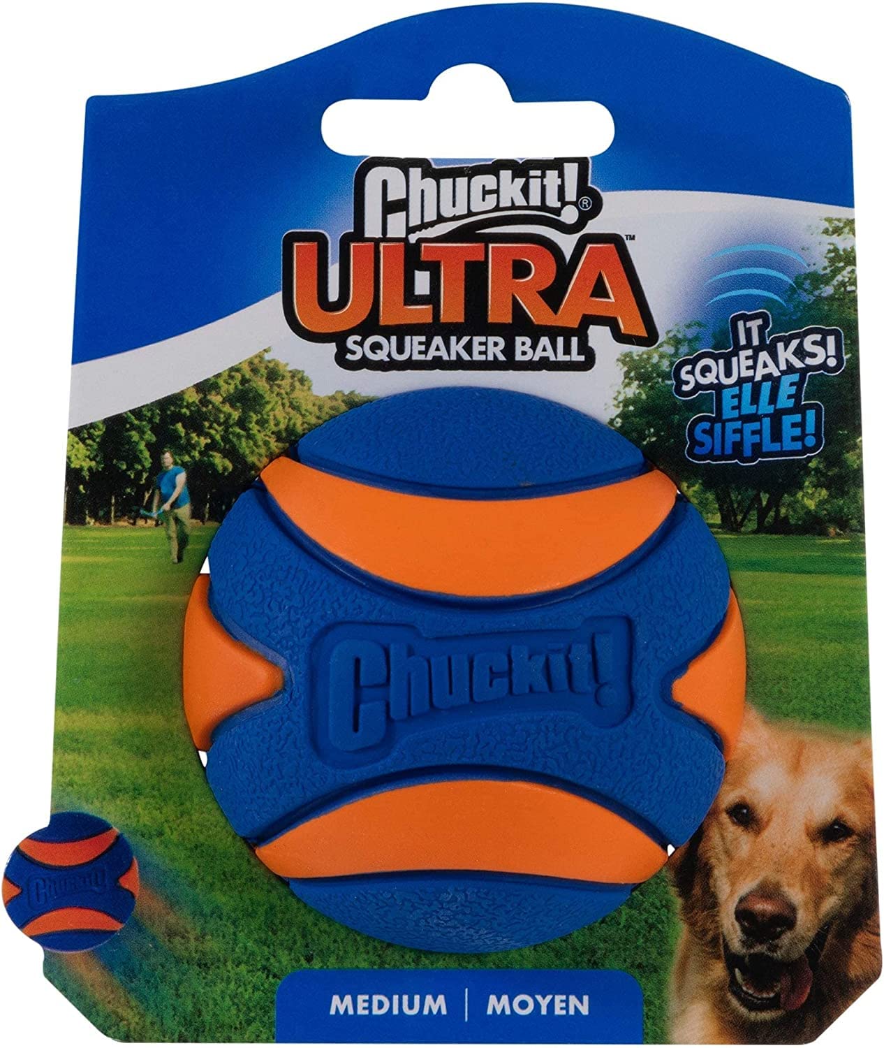 Chuckit Petmate 52068 Med Squeak Dog Ball Toy - Quantity 12
