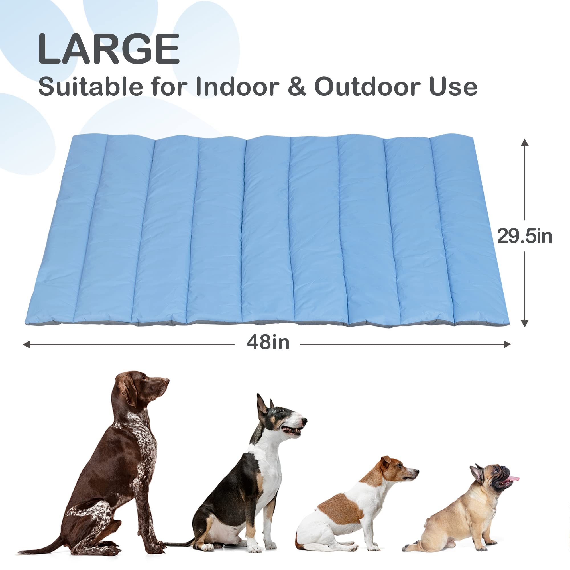 Heeyoo Outdoor Dog Bed, Water Proof Camping Dog Bed, Machine Washable And Portable Travel Dog Bed, Foldable Outdoor Pet Bed For