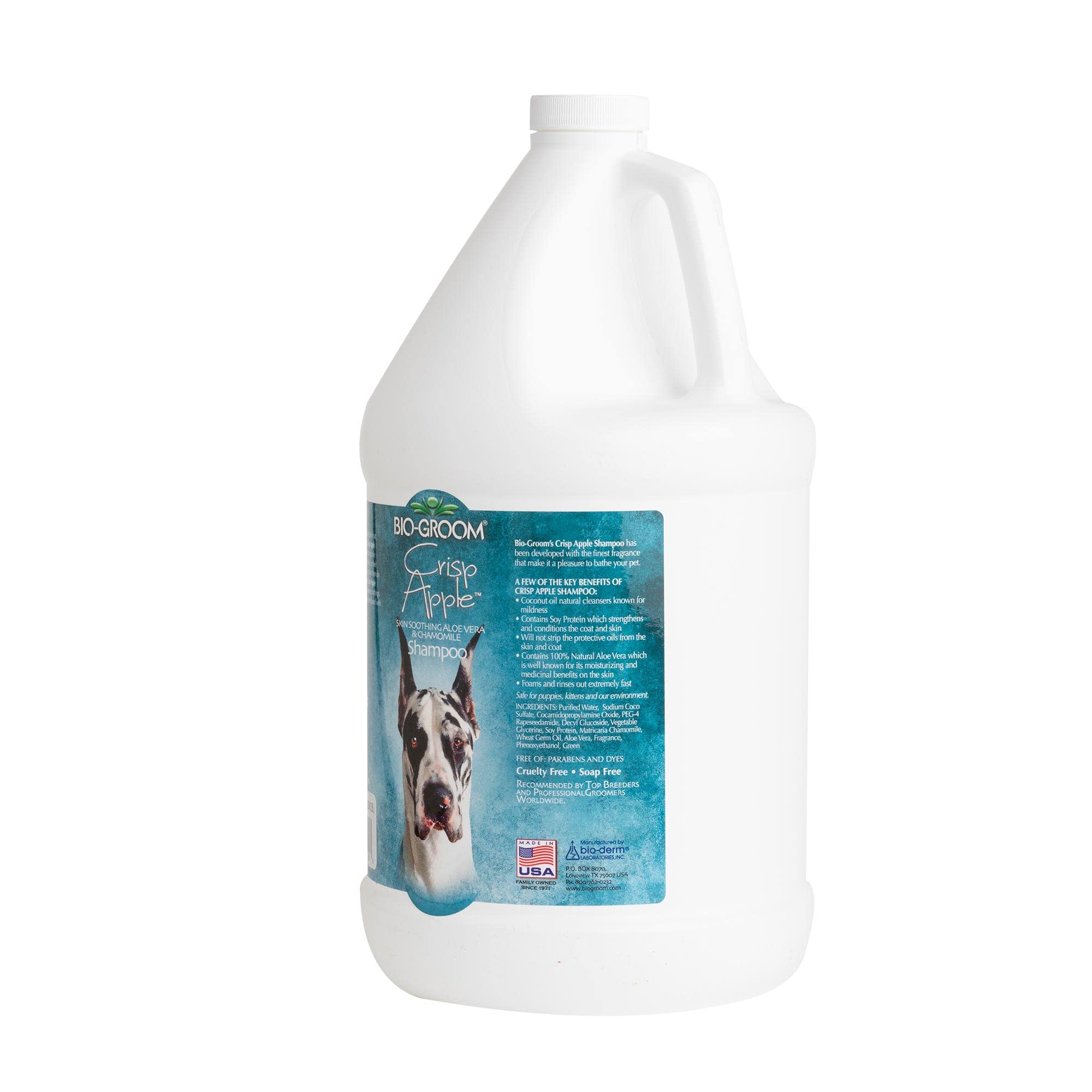 Bio-Groom Crisp Apple Dog Shampoo - Natural Scent Pet Shampoo, Aloe Vera, Chamomile, Cat & Dog Bathing Supplies, Puppy Wash, Cru