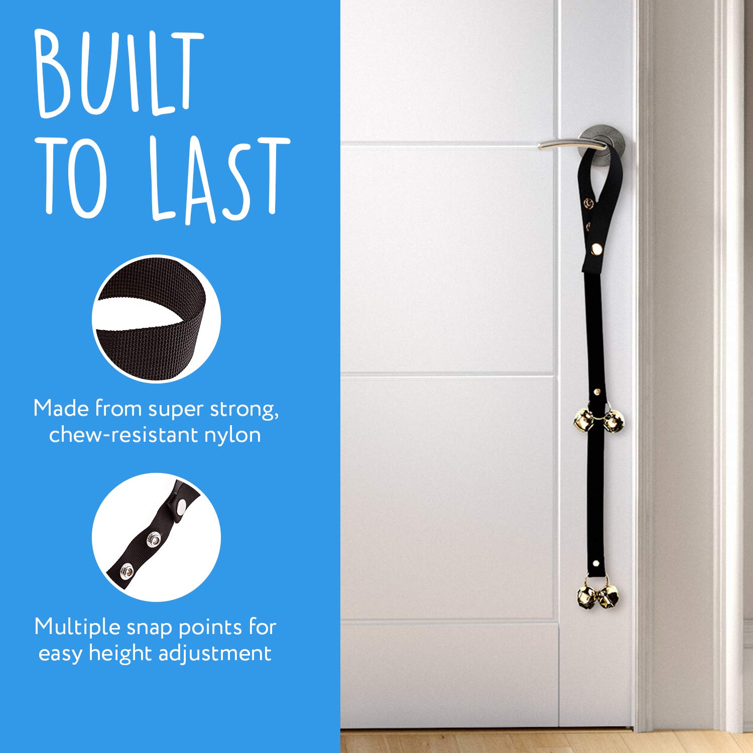 Impresa Dog Bells For Door Potty Training - Doggie Doorbell For Housetraining Your Doggy Or Housebreaking Your Puppy (Dog Training Bells/Potty Training Dog Bell)