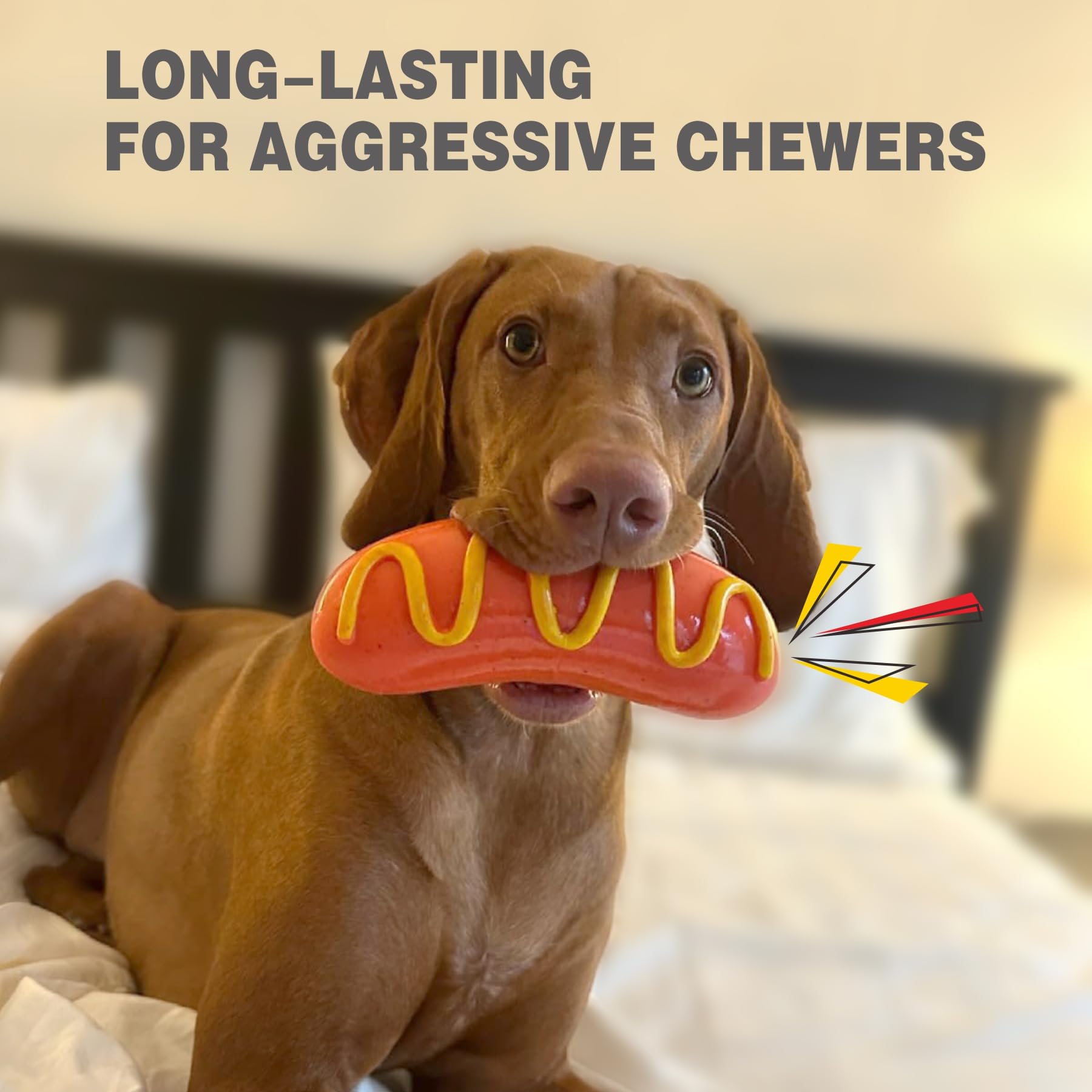 LiuMelinda Dog Chew Toys for Aggressive-Chewers - Indestructible Dog Toy for Aggressive Chewer(2-Pack)