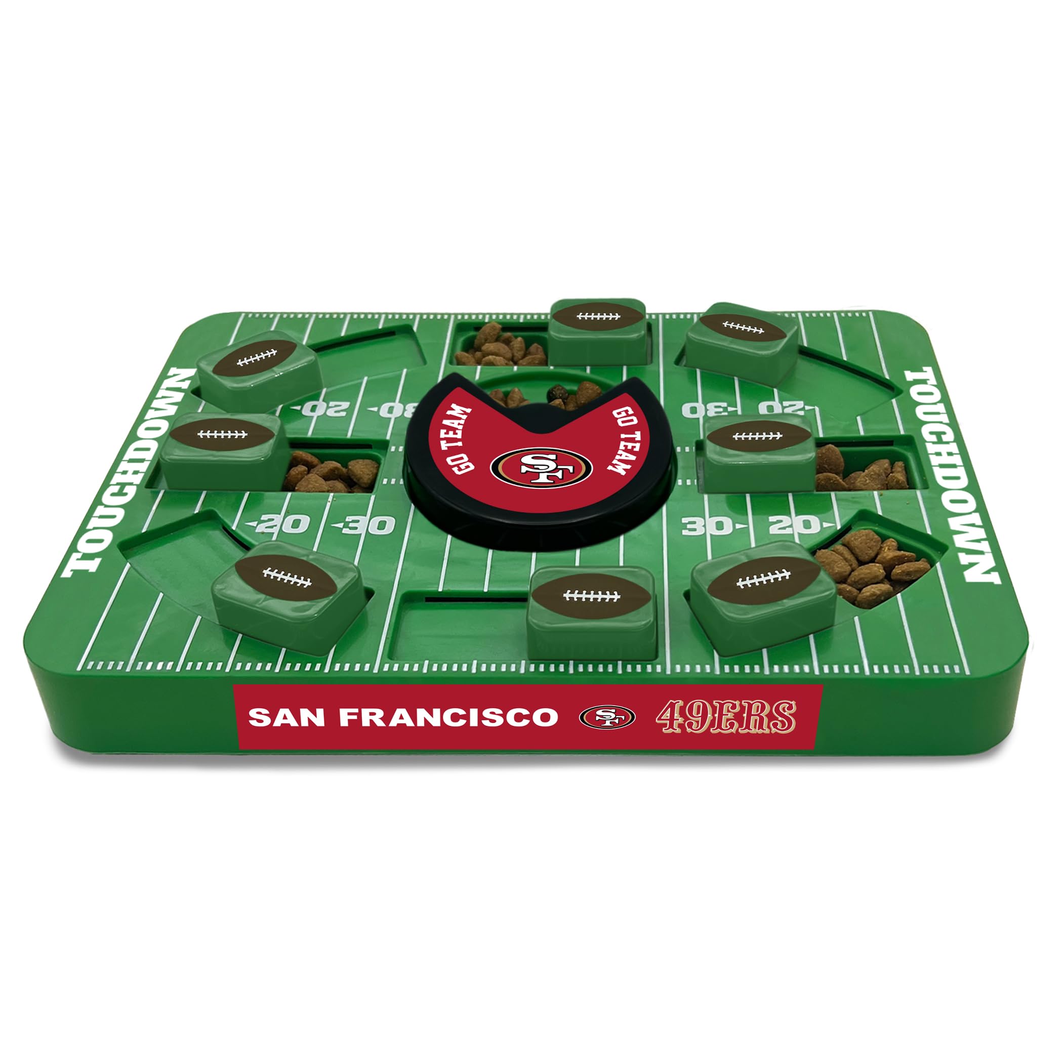 Pets First Nfl San Francisco 49Ers Large Puzzle Toy - Interactive Dog Treat & Slow Feeding Toy