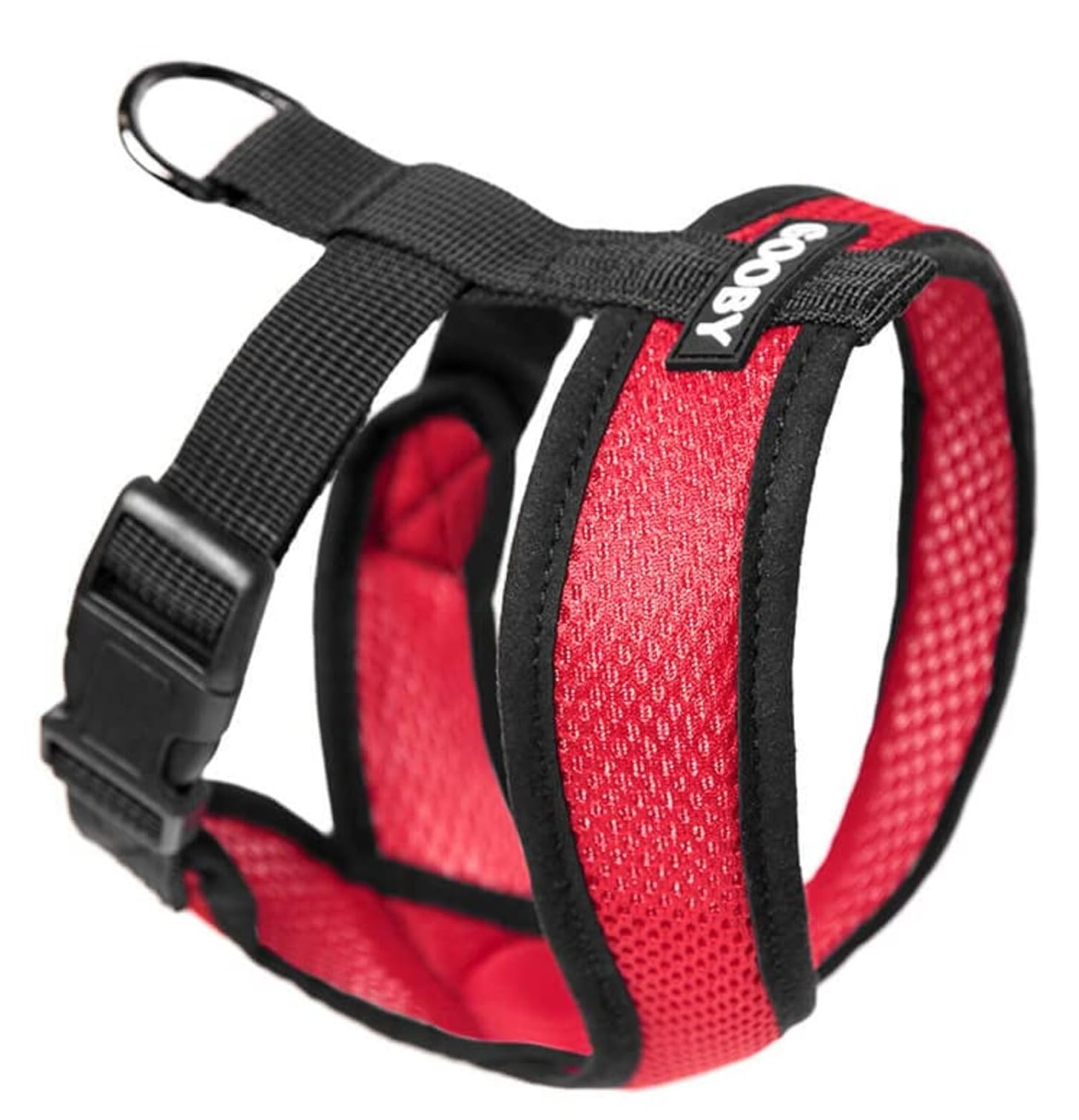 Gooby Comfort X Head In Harness - Red, X-Large - No Pull Small Dog Harness, Patented Choke-Free X Frame - Perfect On The Go Dog 