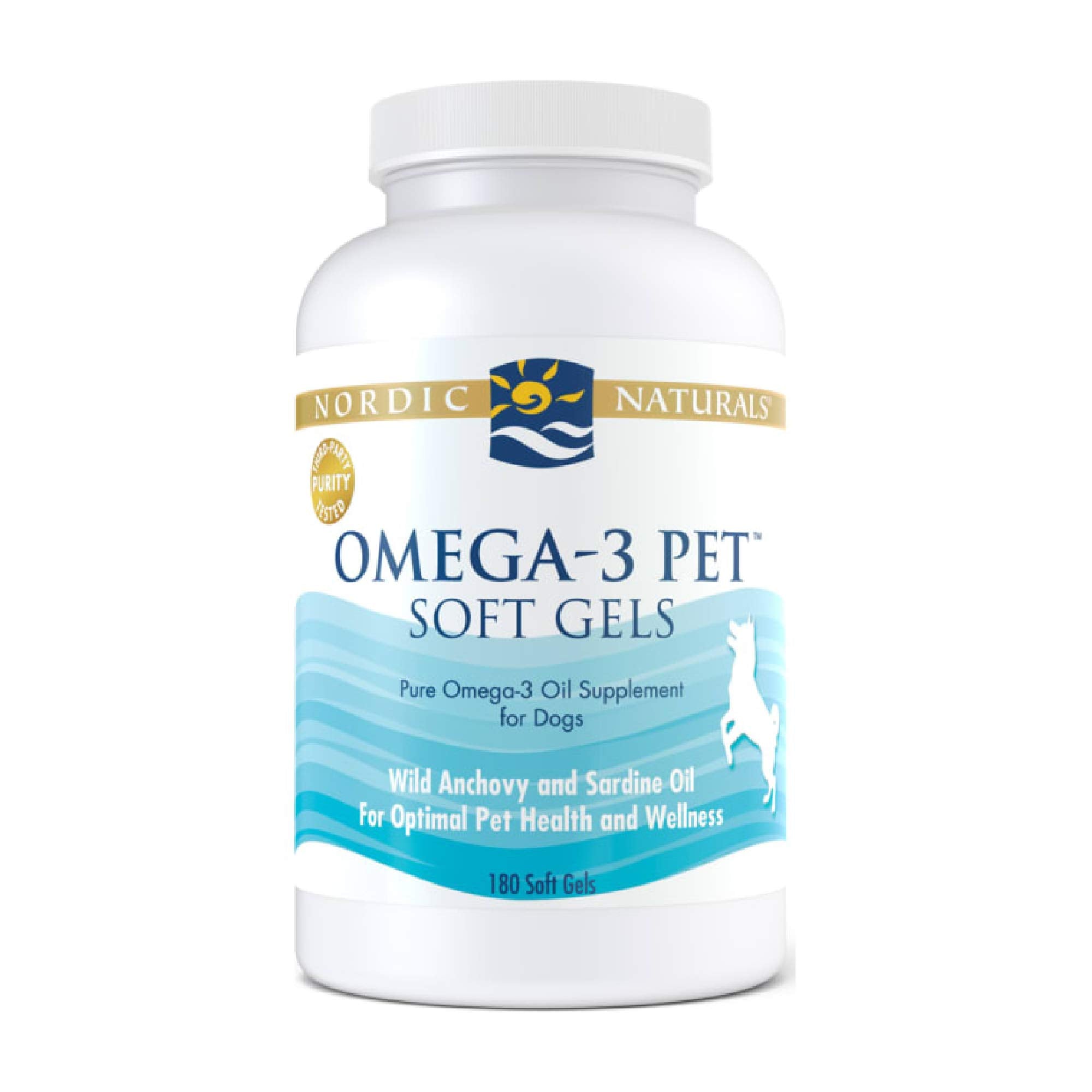 Nordic Naturals Omega-3 Pet, Unflavored - 180 Soft Gels - 330 Mg - Fish Oil For Dogs With Epa & Dha - Promotes Heart, Skin, Coat