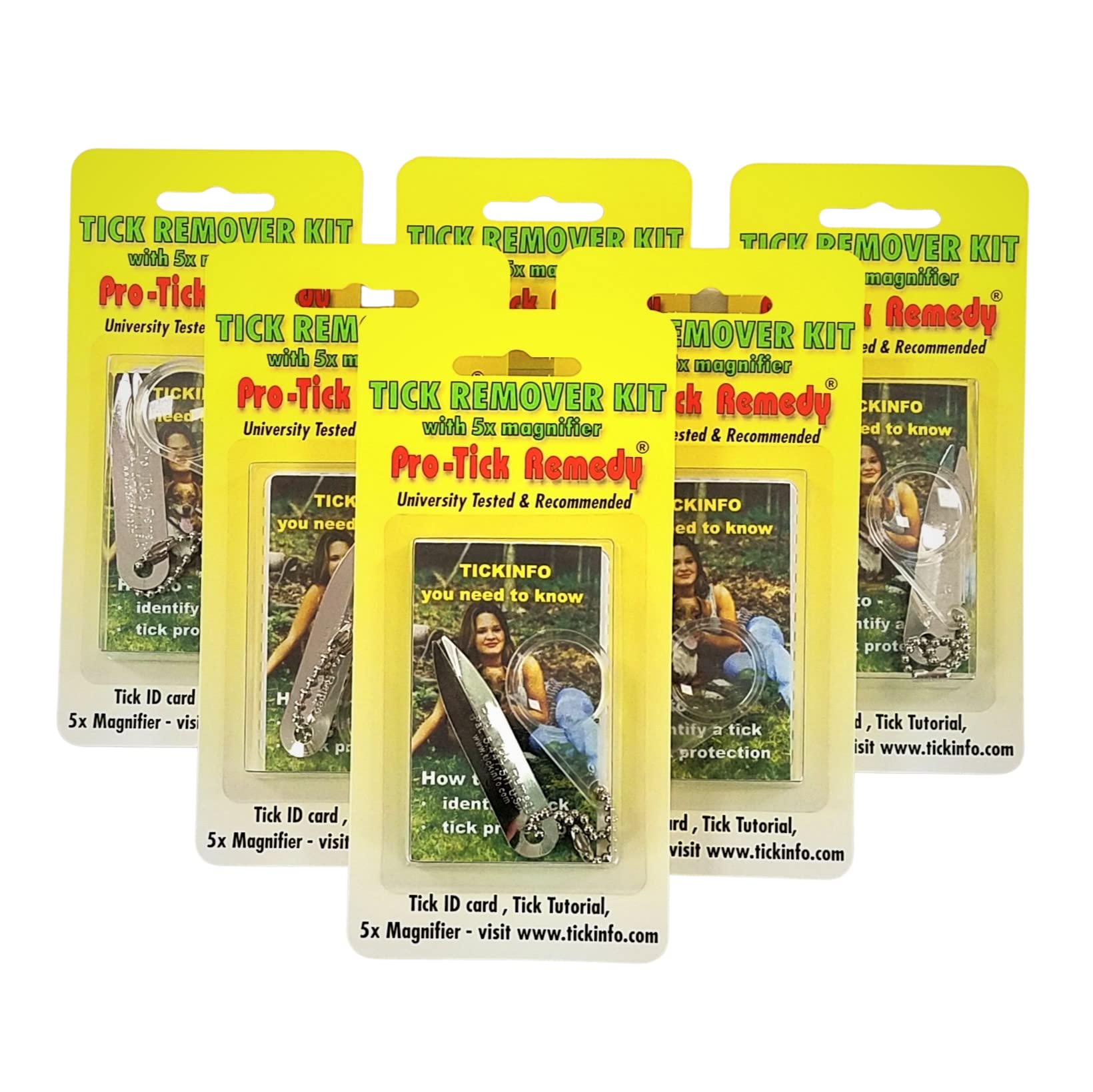 Protick Remedy 6-Pak - Tick Remover For Cats Dogs Horses Humans And Pets