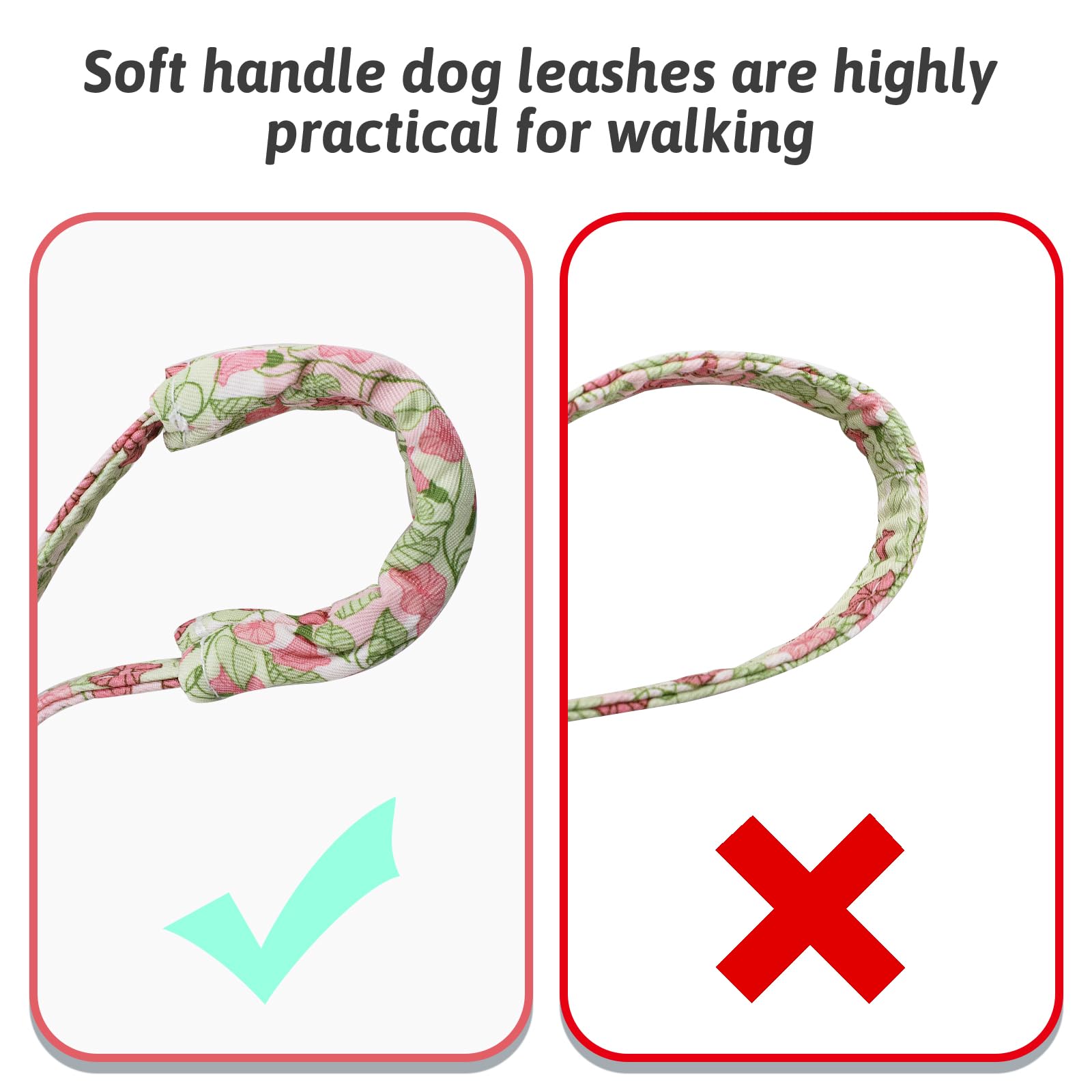 HSIGIO Dog Collar and Leash Set Girls Adjustable Puppy Collars with Floral Bow Tie for Small Medium Large Female Dogs, Morning G