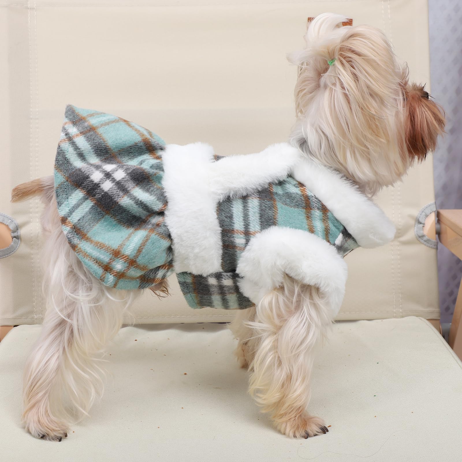 Dog Winter Clothes Sweater For Small Dogs Boy Girl Fall Dress Warm Fleece Chihuahua Yorkie Teacup Xmas Dresses Cat Sweaters, Gre