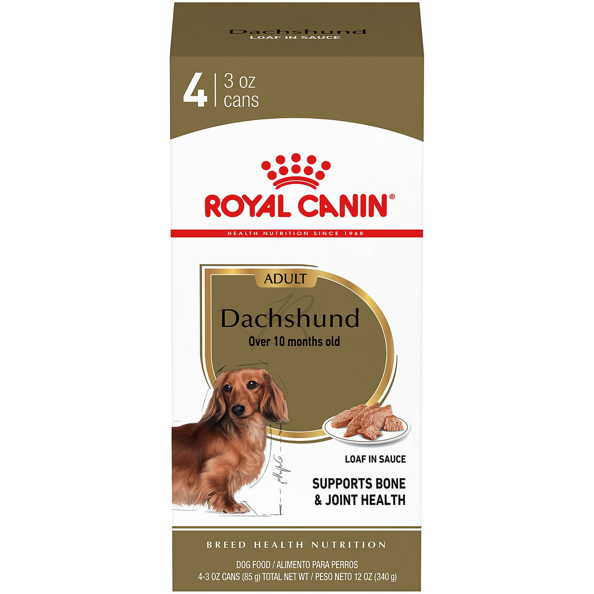 Royal Canin Dachshund Adult Breed Specific Wet Dog Food, 3 Oz Can (4-Pack)