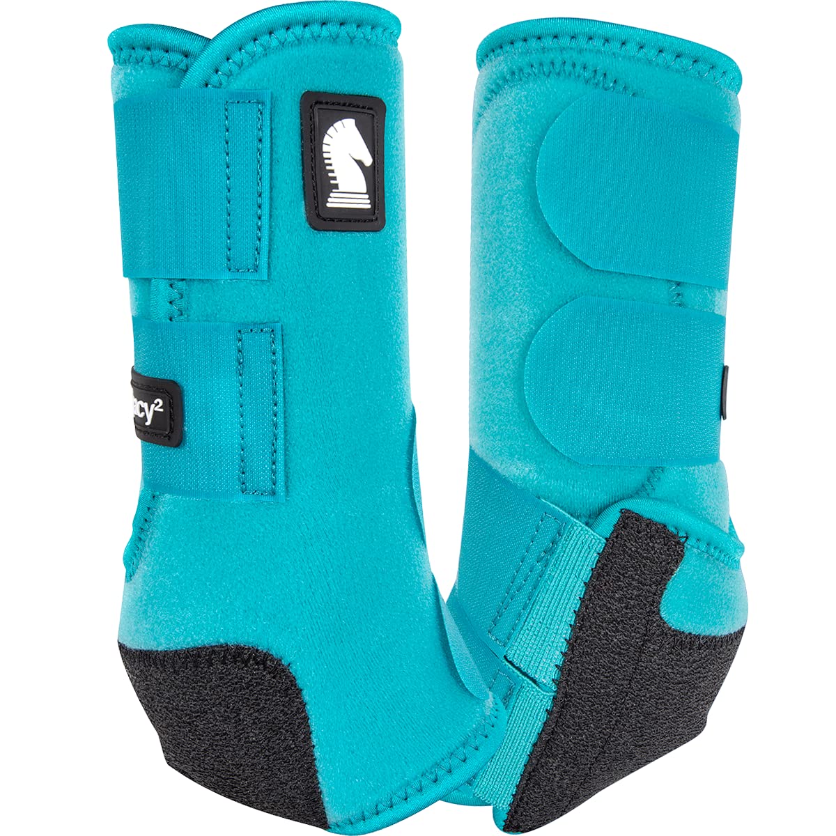 Classic Equine Legacy2 Support Boots, Front, Aqua, Large