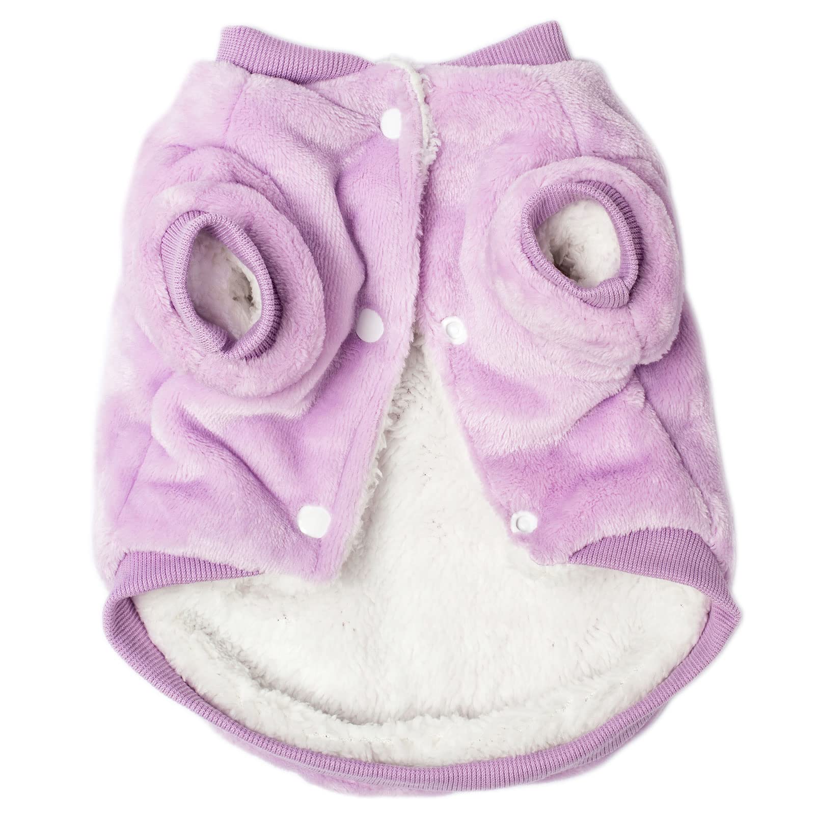 Dog Sweater, Pack Of 2 Or 3, Dog Clothes, Dog Coat, Dog Jacket For Small Or Medium Dogs Boy Or Girl, Ultra Soft And Warm Cat Pet Sweaters (Lavender, X-Small)