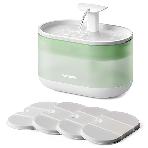 Petlibro Cat Water Fountain, 71Fl Oz/2.1L Ultra Quiet Pet Water Fountain For Cats Inside, Bpa-Free, Two Flow Modes,Visible Water Level Dog Water Dispenser, Upgraded Cat Water Bowl With 4 Large Filters