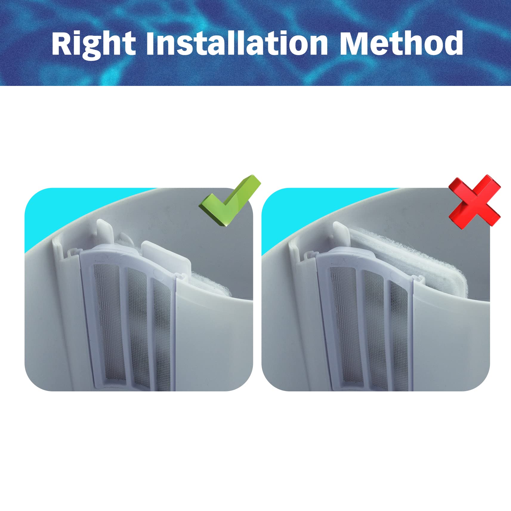 Pet Standard Replacement Small Water Filter Compatible With Whisker City® Automatic Pet Fountain, Pack Of 10