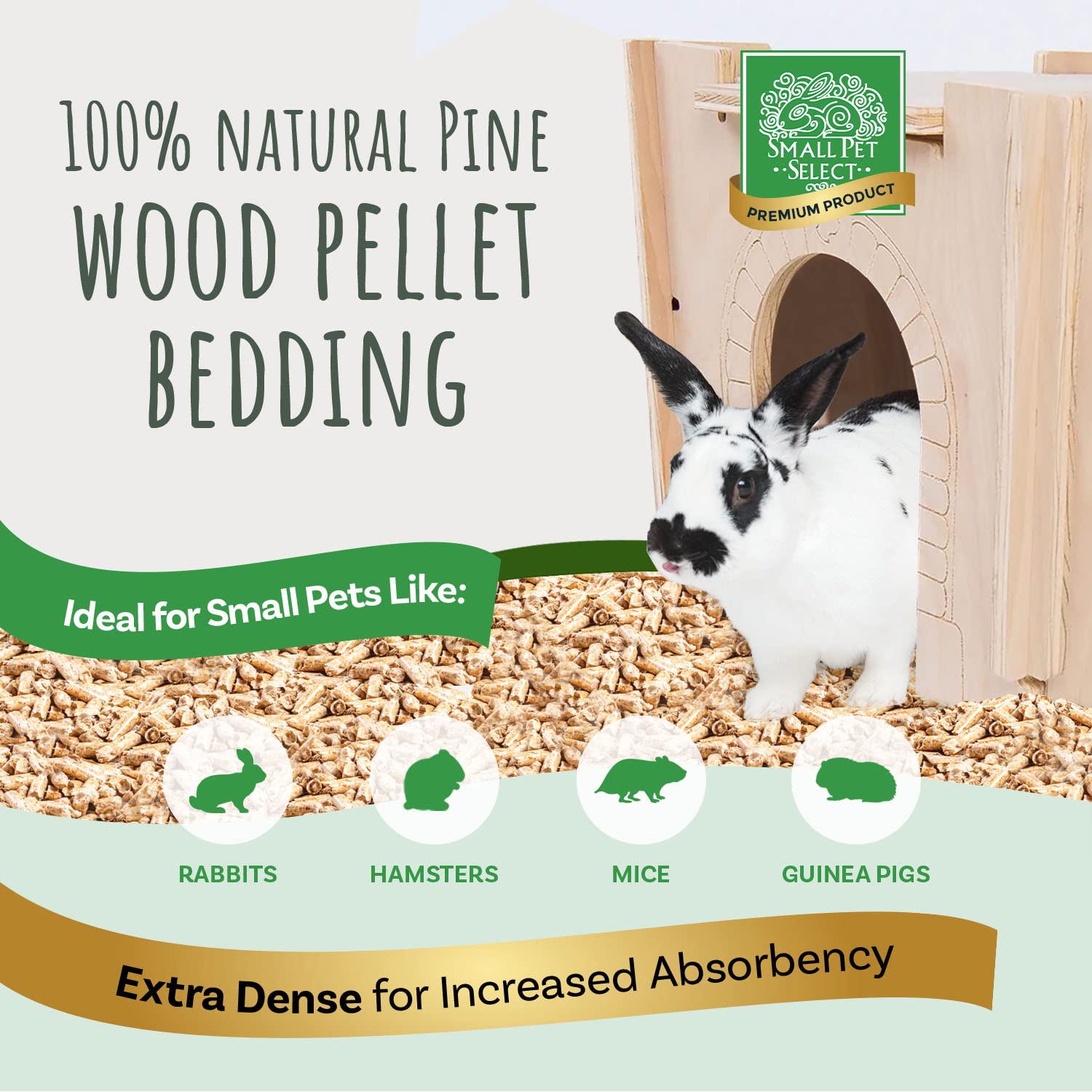 Small Pet Select All Natural Pellet Bedding, 8 Lb.
