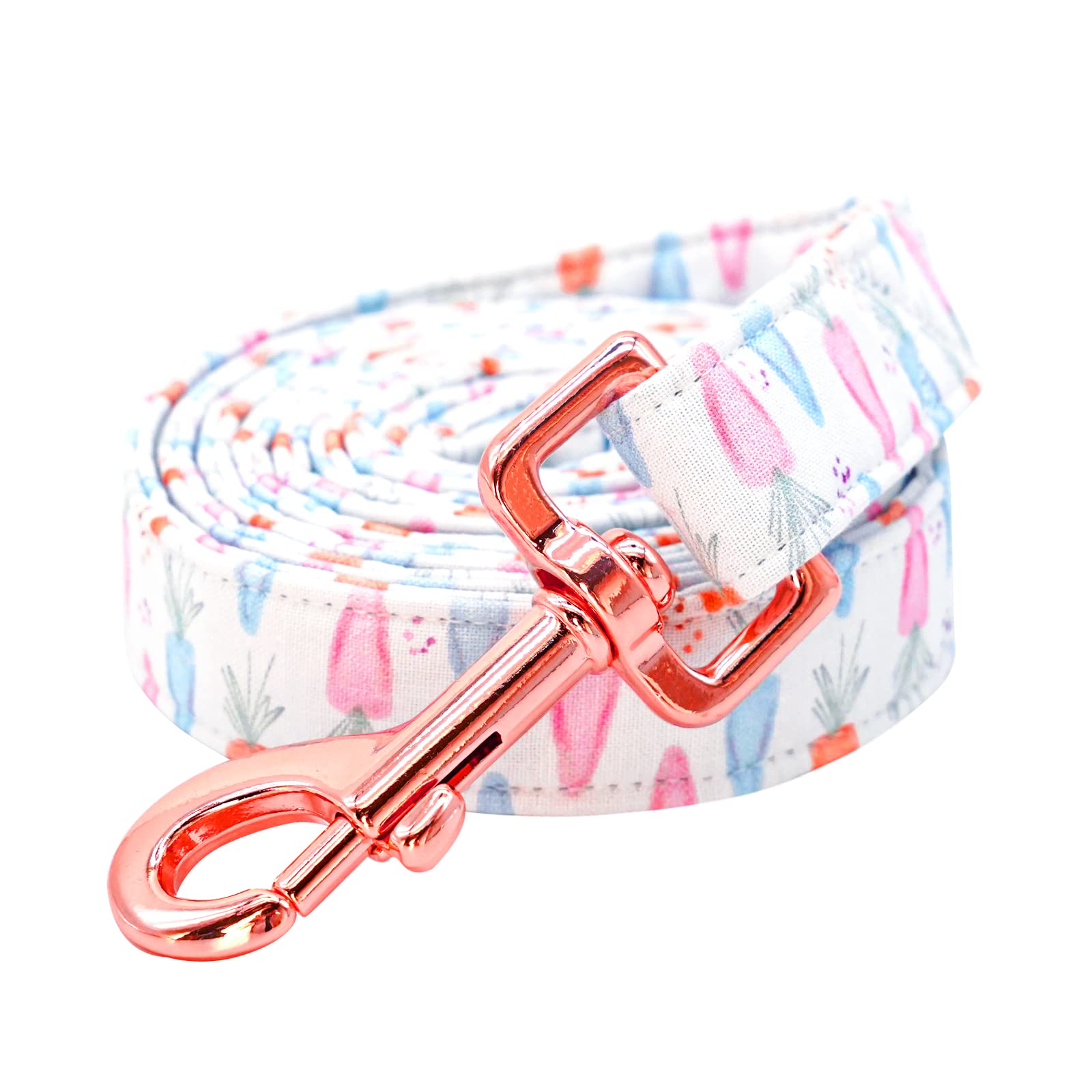 Lionheart Glory Easter Strong Dog Leash, Carrot Print Durable Dog Leashes With Soft Handle For Walking Training X-Small Male Or 