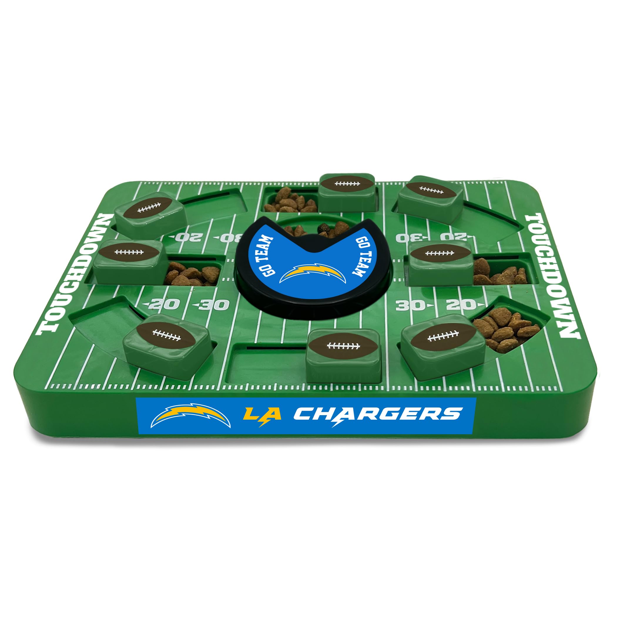 Pets First Nfl Los Angeles Chargers Large Puzzle Toy, Dog Puzzle Treat Toy, New Large Size, Interactive Dog Treat Toy, Dog Slow 