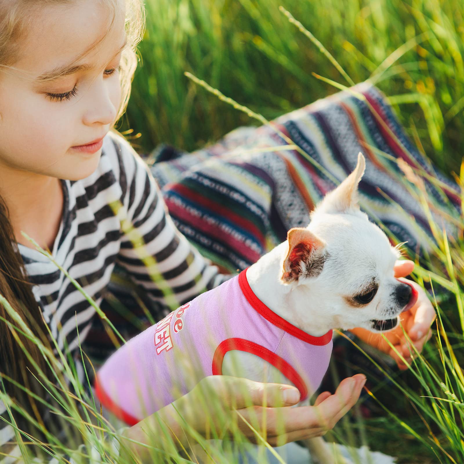 8 Pieces Pet Shirts Printed Puppy Shirts Soft Dog Shirt Pullover Dog T Shirts Cute Dog Sweatshirts Valentine'S Day Puppy Girl Clothes Dog Outfits Small Dog For Pet Dogs Cats (Size S