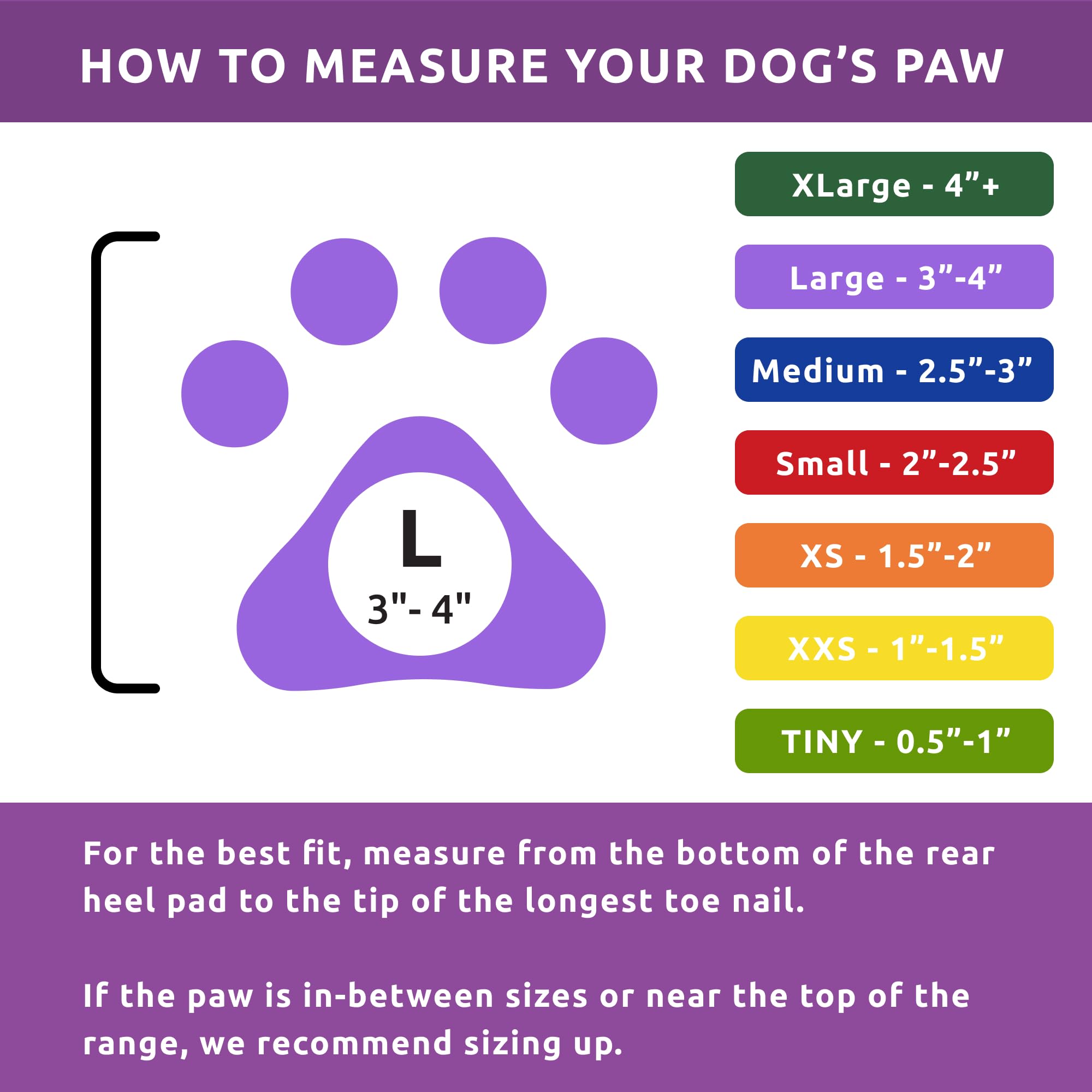 Pawz Rubber Dog Boots For Paws Up To 4', 12 Pack - All-Weather Dog Booties For Hot Pavement, Snow, Mud, And Rain - Waterproof, Anti Slip Dog Socks - Large, Black