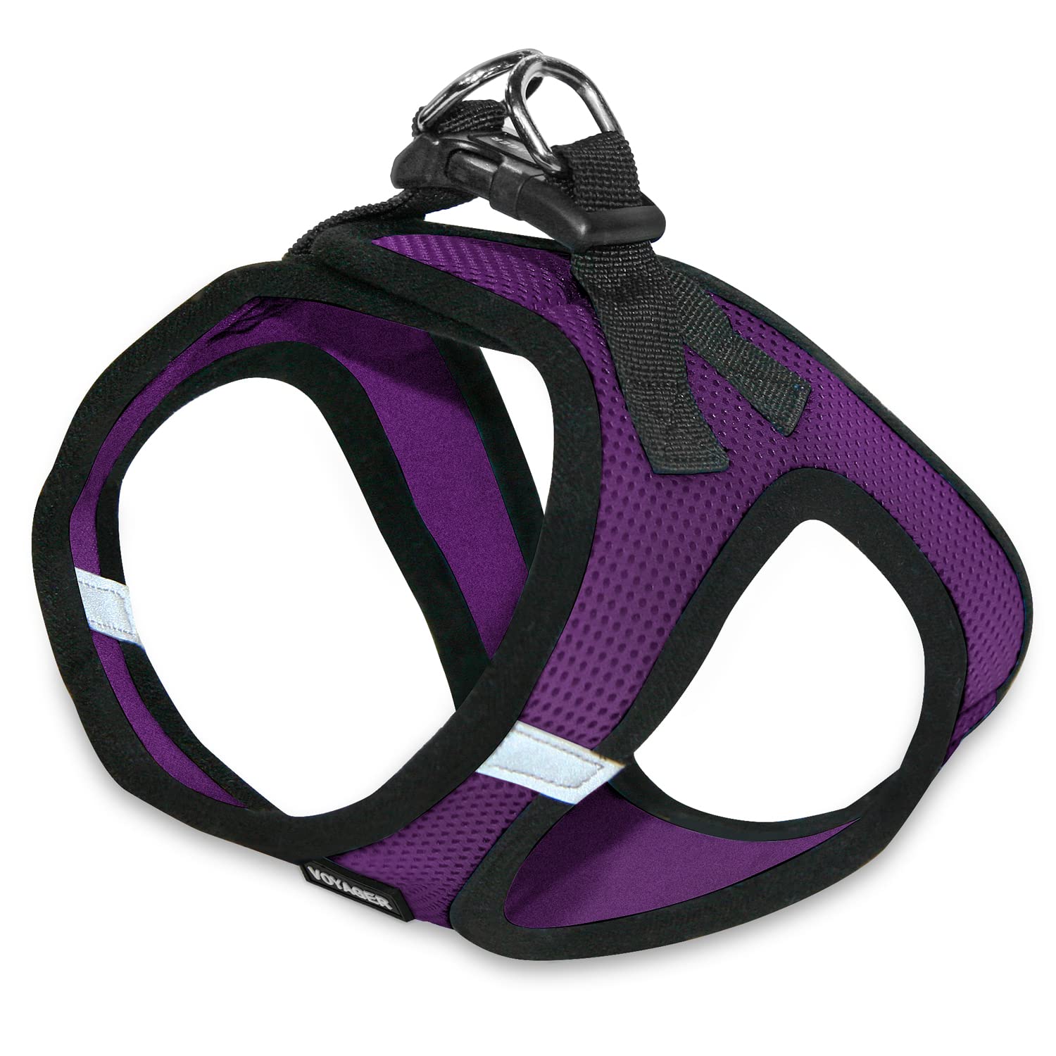 Voyager Step-In Air Dog Harness - All Weather Mesh Step In Vest Harness For Small And Medium Dogs By Best Pet Supplies - Purple Base, M