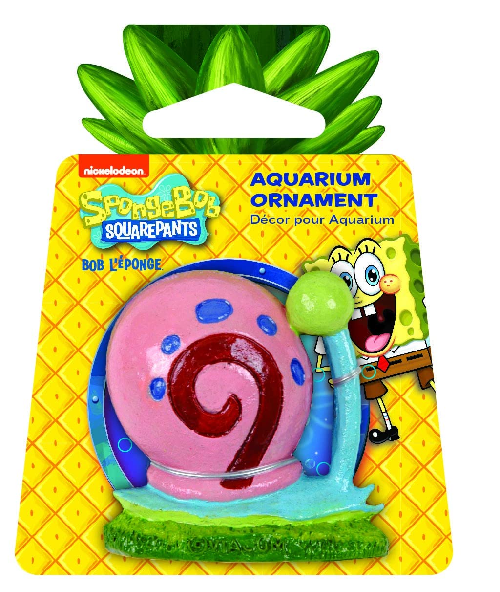 Penn-Plax Officially Licensed Spongebob Squarepants Aquarium Ornament - Gary (Mini/Small Size) - Perfect For Freshwater And Saltwater Tanks
