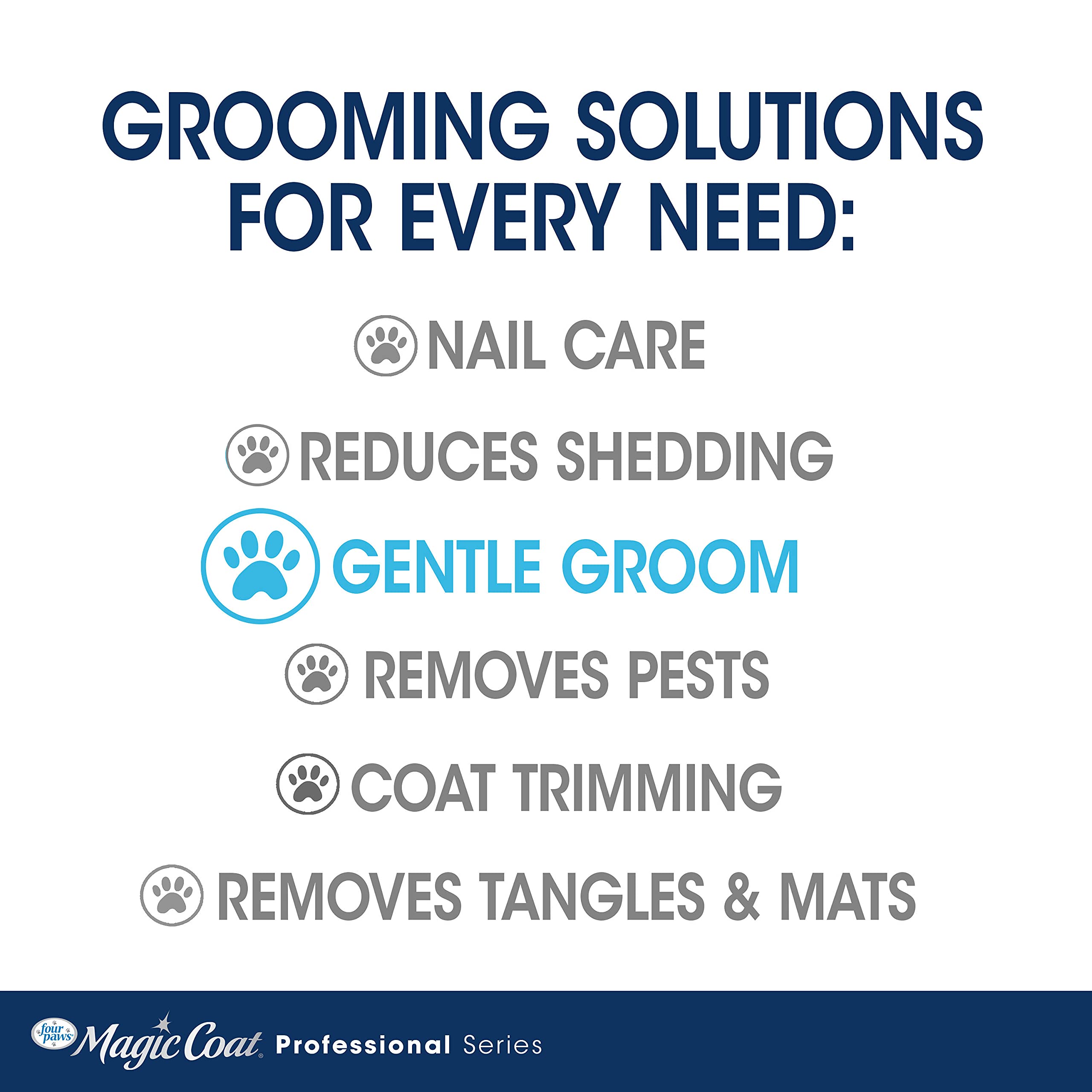 Four Paws Magic Coat Professional Series Love Glove Silicone Cat Grooming Mitt, Deshedding & Dematting, 1 Count